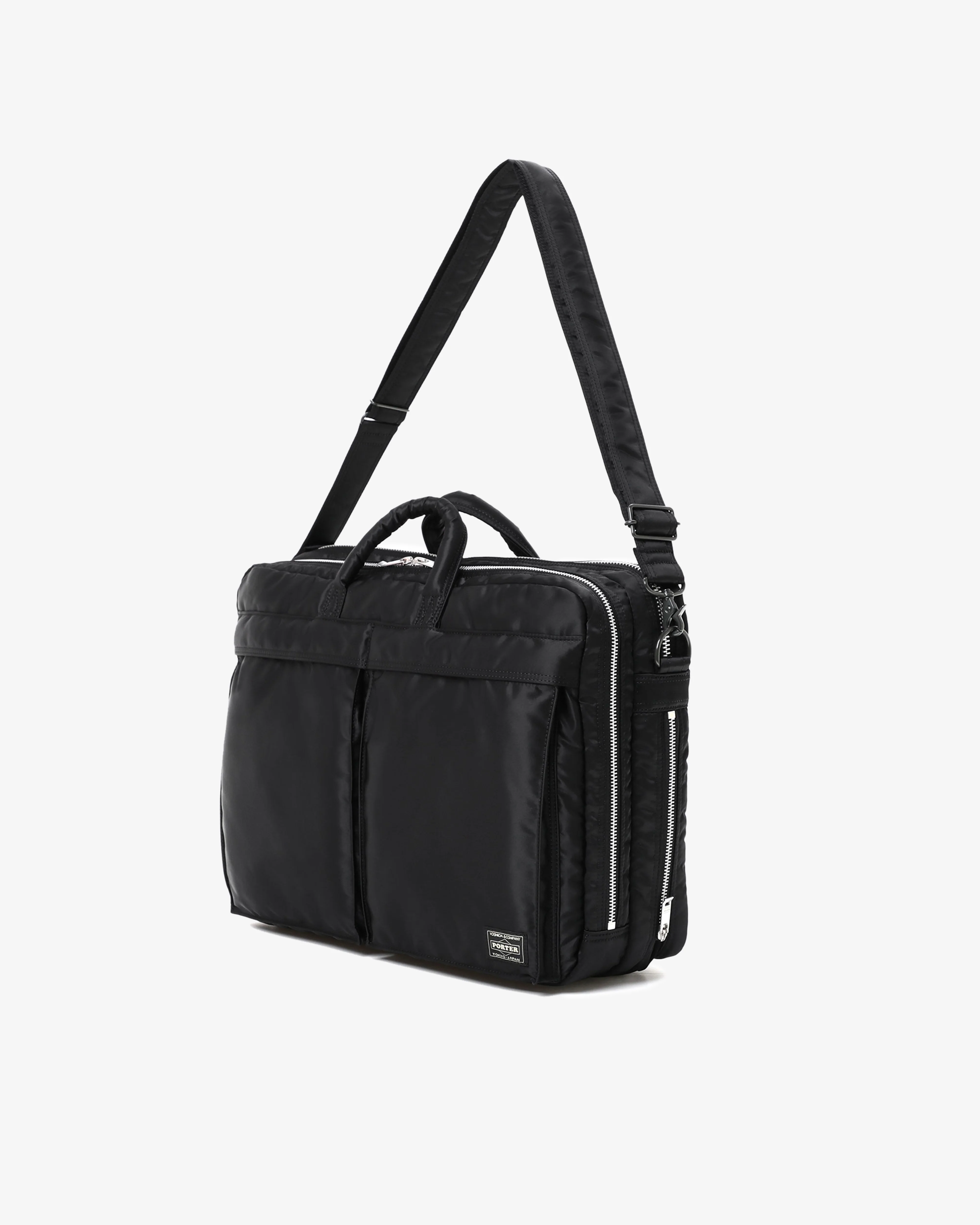 Porter Yoshida & Co. - Men's Tanker 2Way Document Bag w Zip - (Black) - Image 2