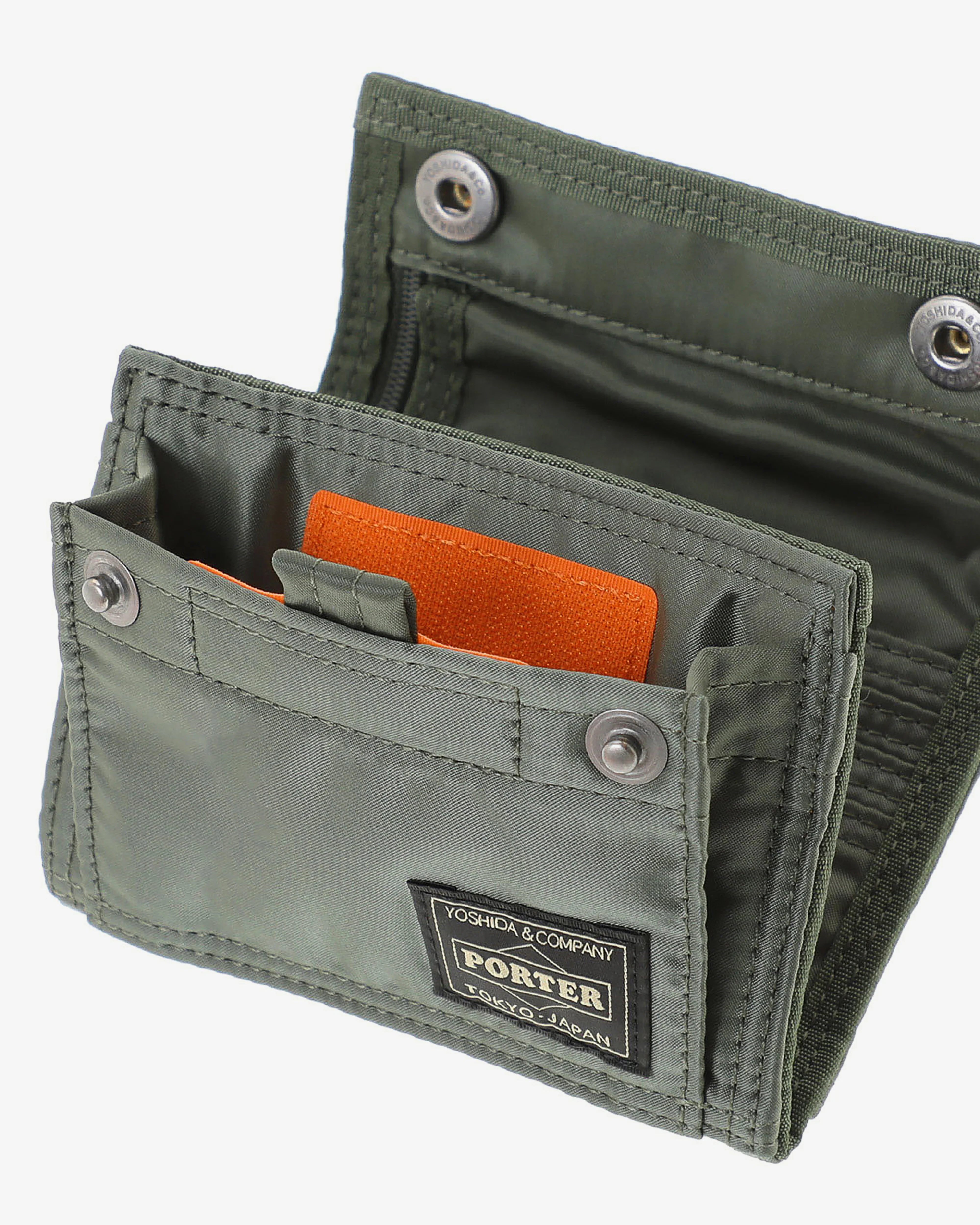 Porter Yoshida & Co. - Men's Tanker Pocket Wallet (M) - (Green) - Image 3