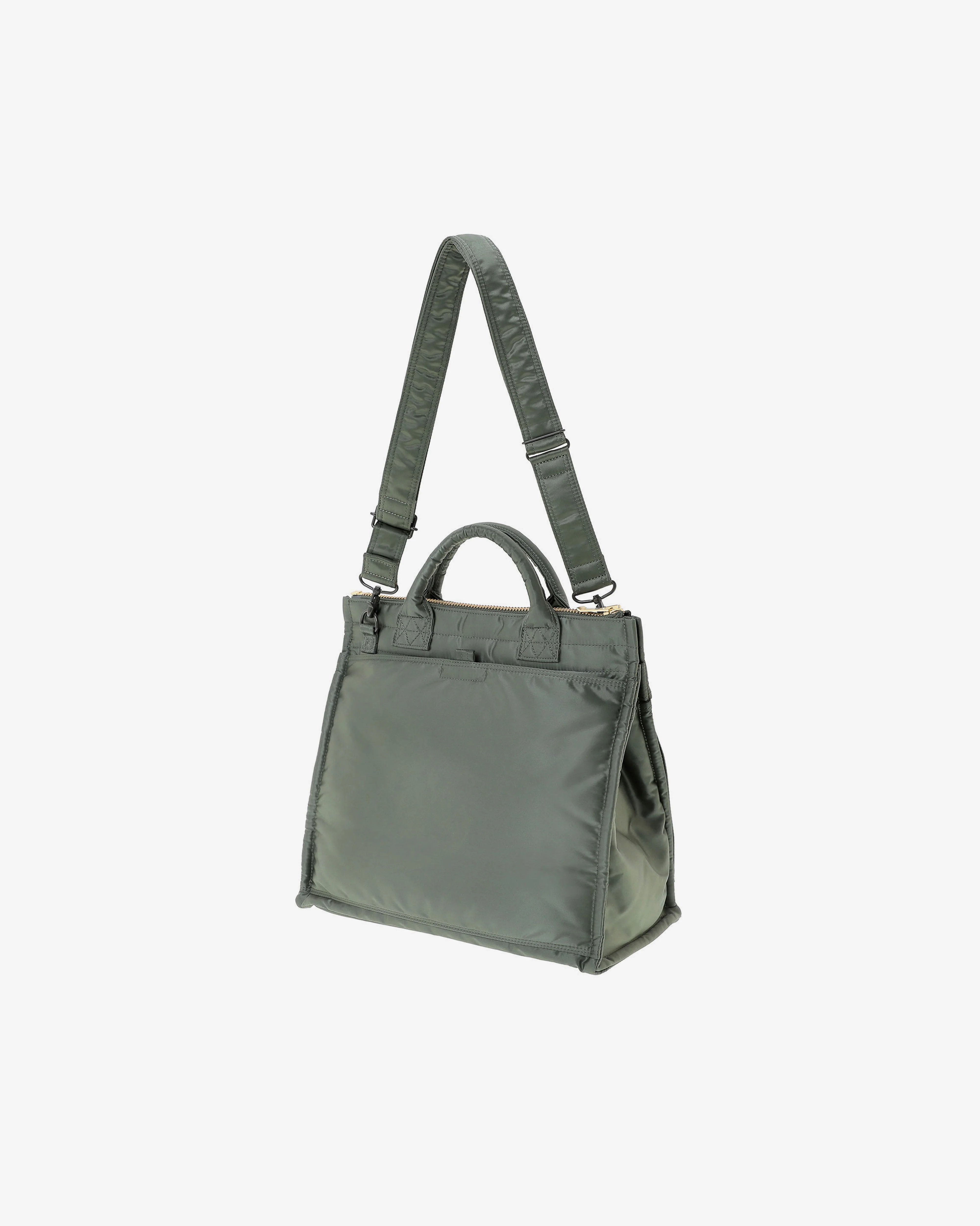 Porter Yoshida & Co. - Men's Tanker Square Tote Bag (L) - (Green) - Image 4