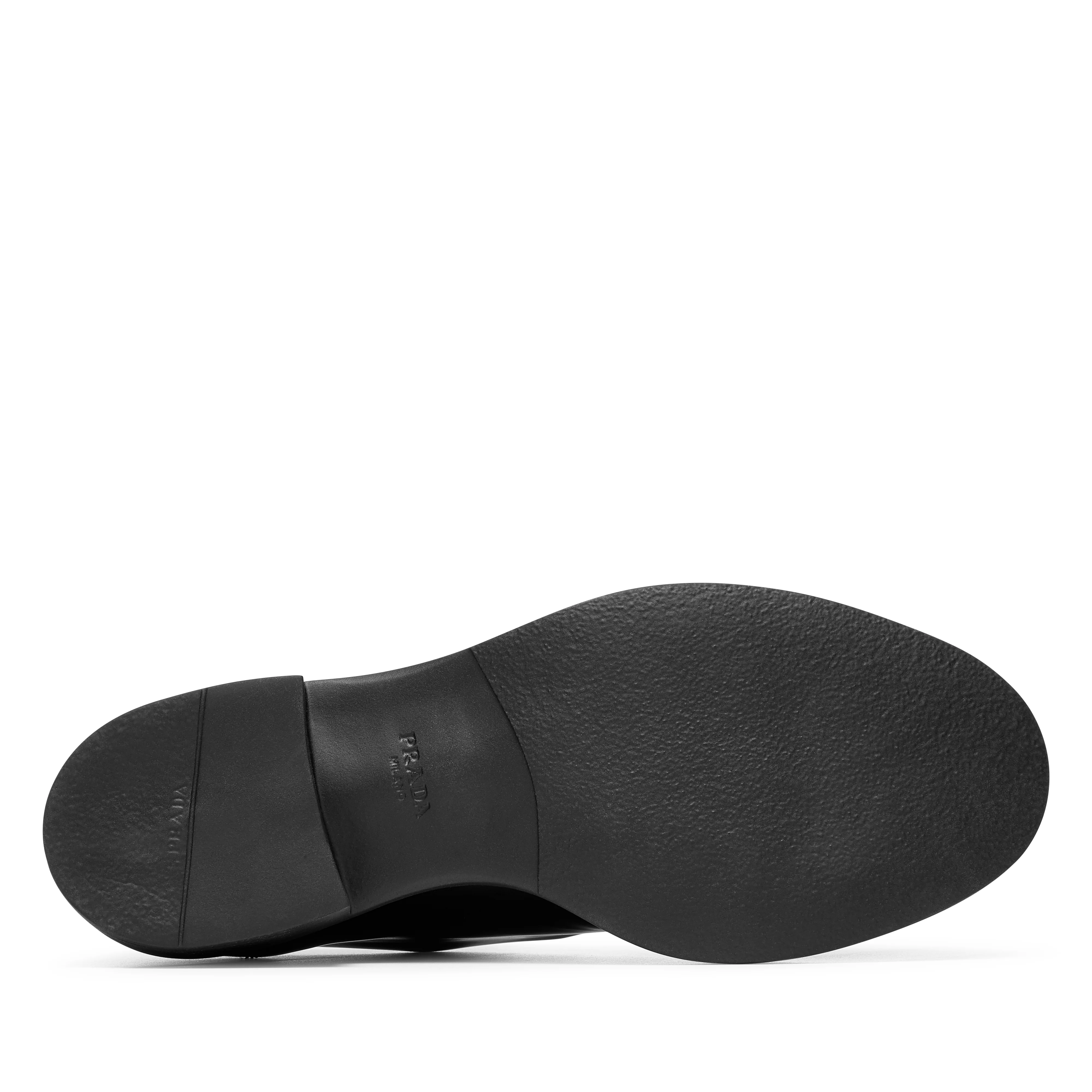 Prada - Women's Brushed Leather Lace-Up Shoes - (Nero) - Image 5