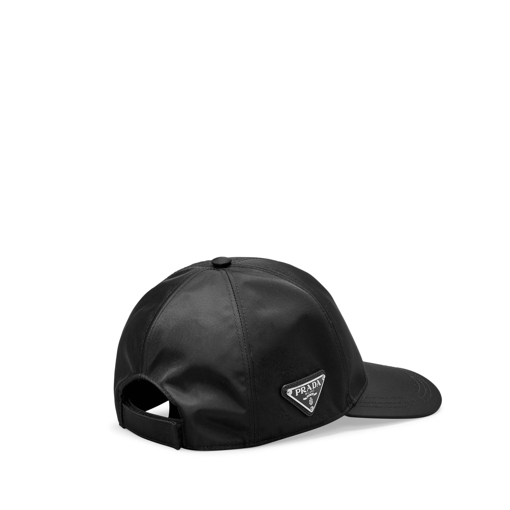 Prada - Men’s Re-Nylon Baseball Cap - (Black) - Image 3