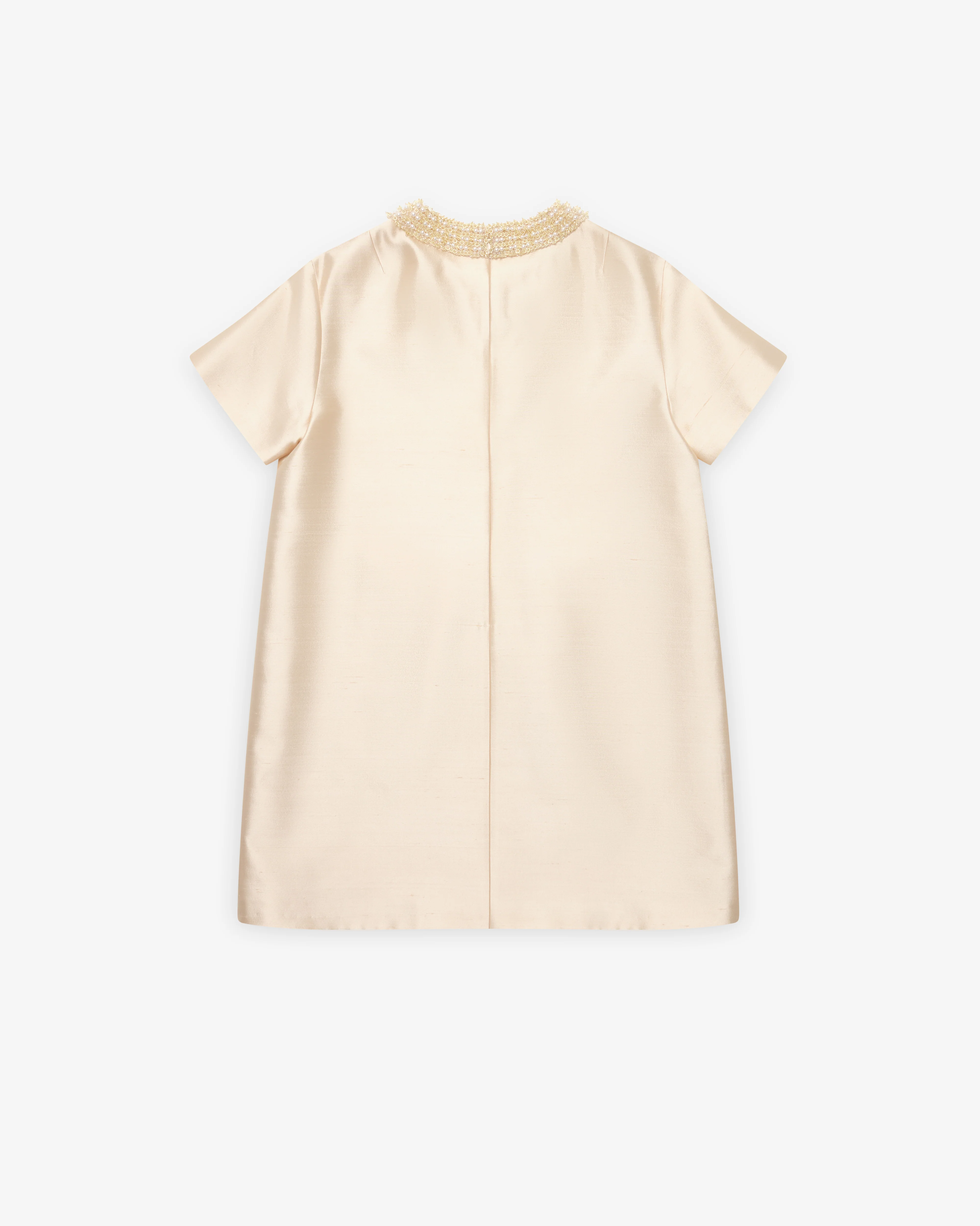 Prada - Women's Embroidered Double Shantung Dress - (Sand Beige) - Image 2