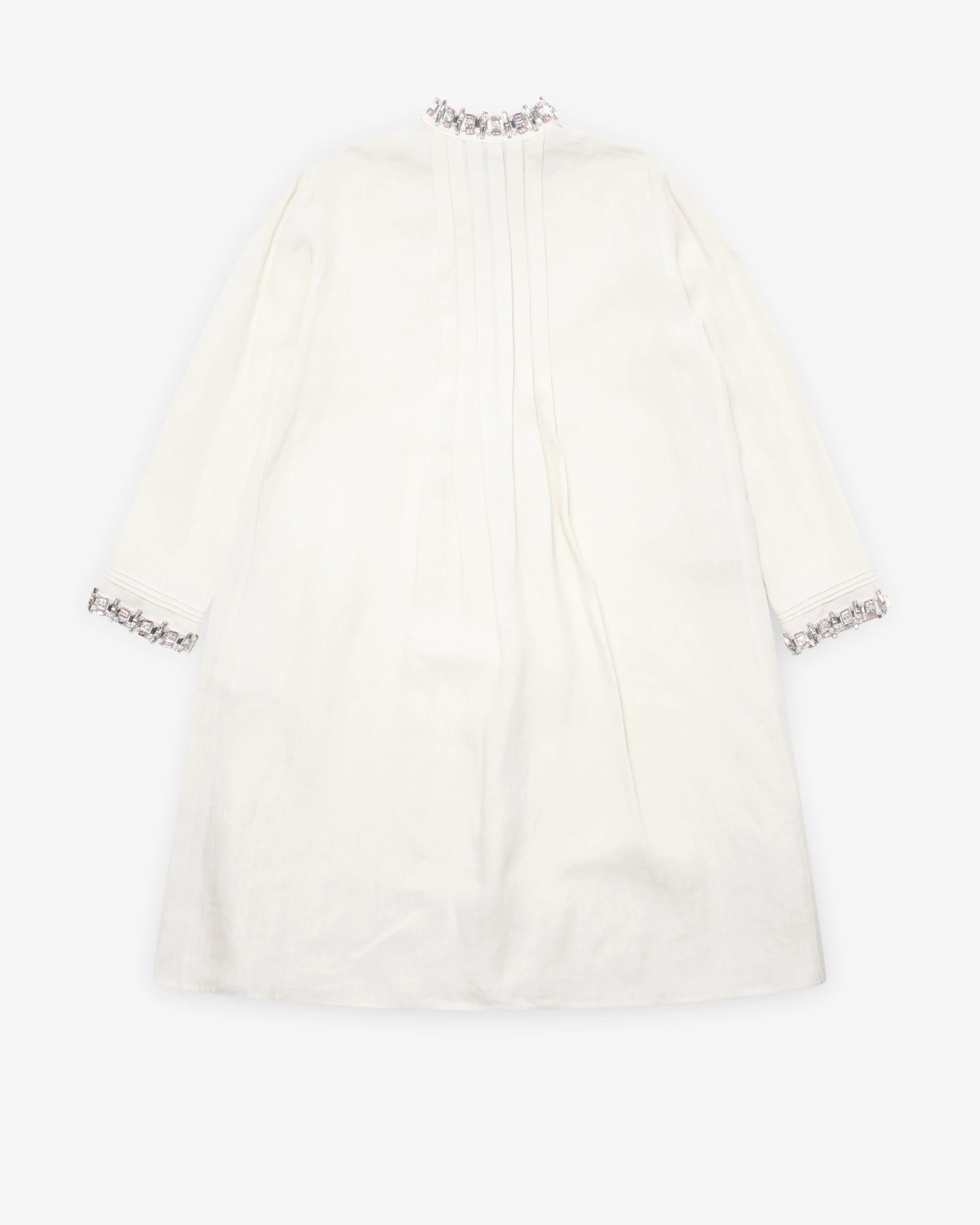 Prada - Women's Embellished Dress - (Talc) - Image 2