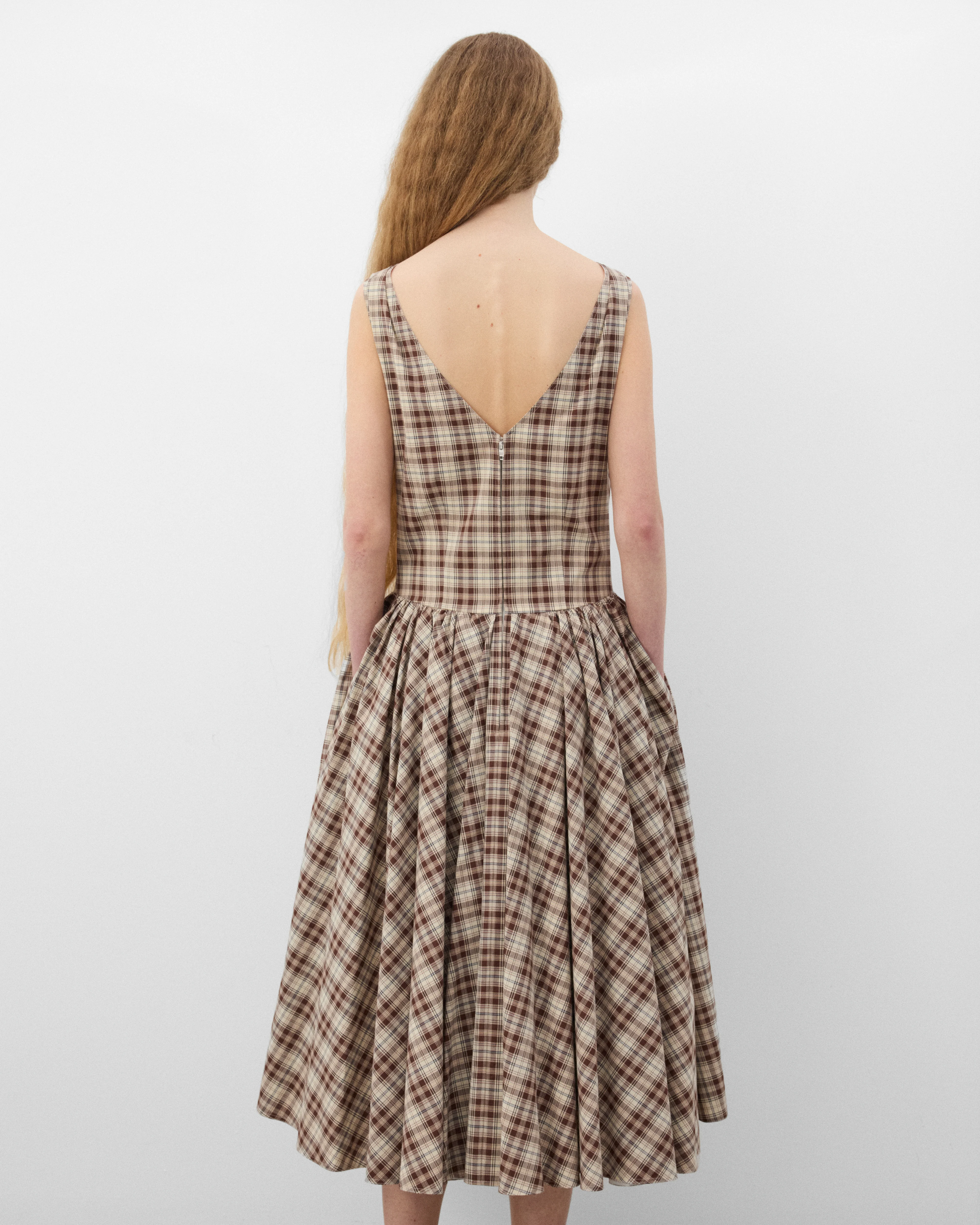 Prada - Women's Midi Dress - (Ivory) - Image 5