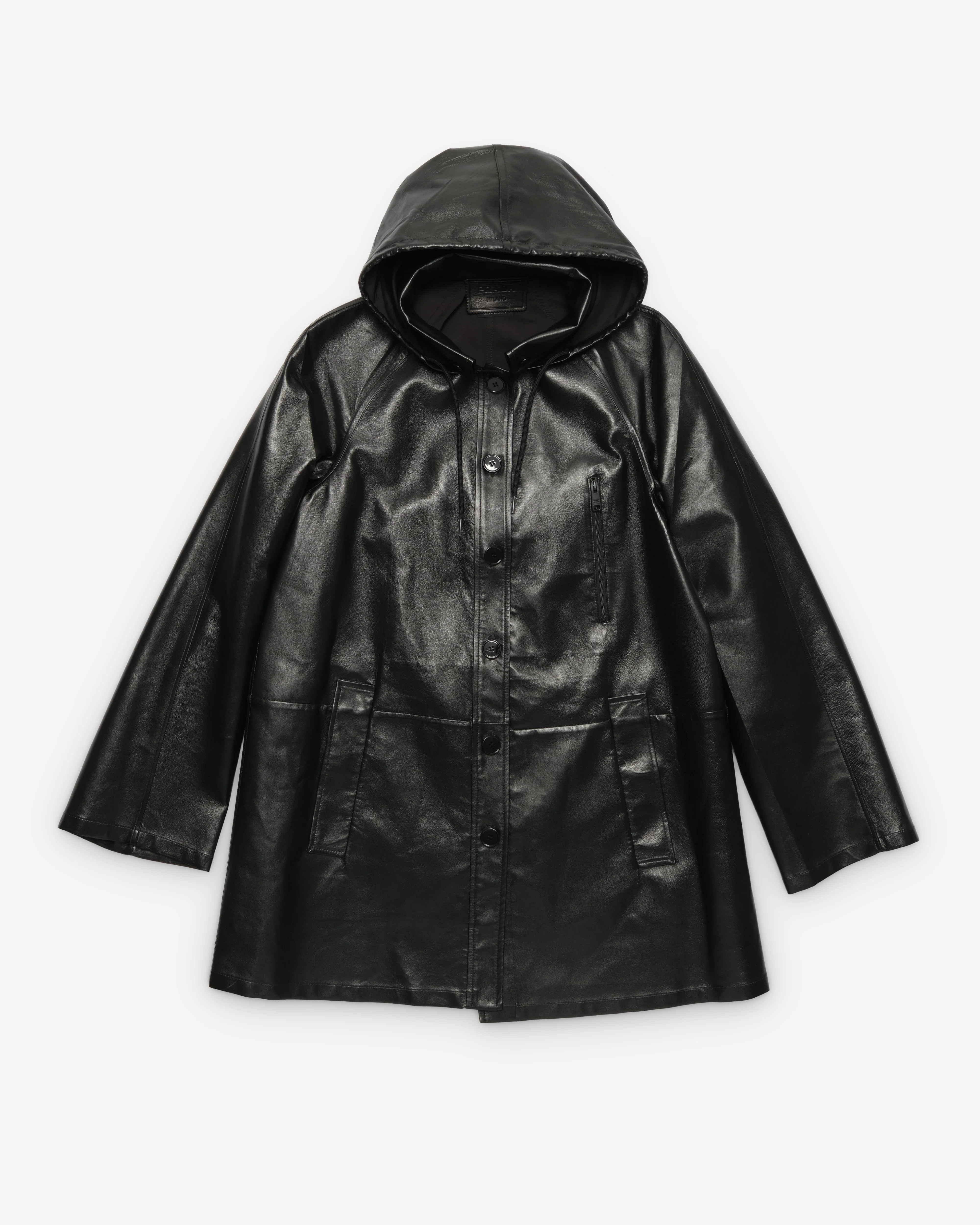Prada - Women's Leather Caban - (Black)