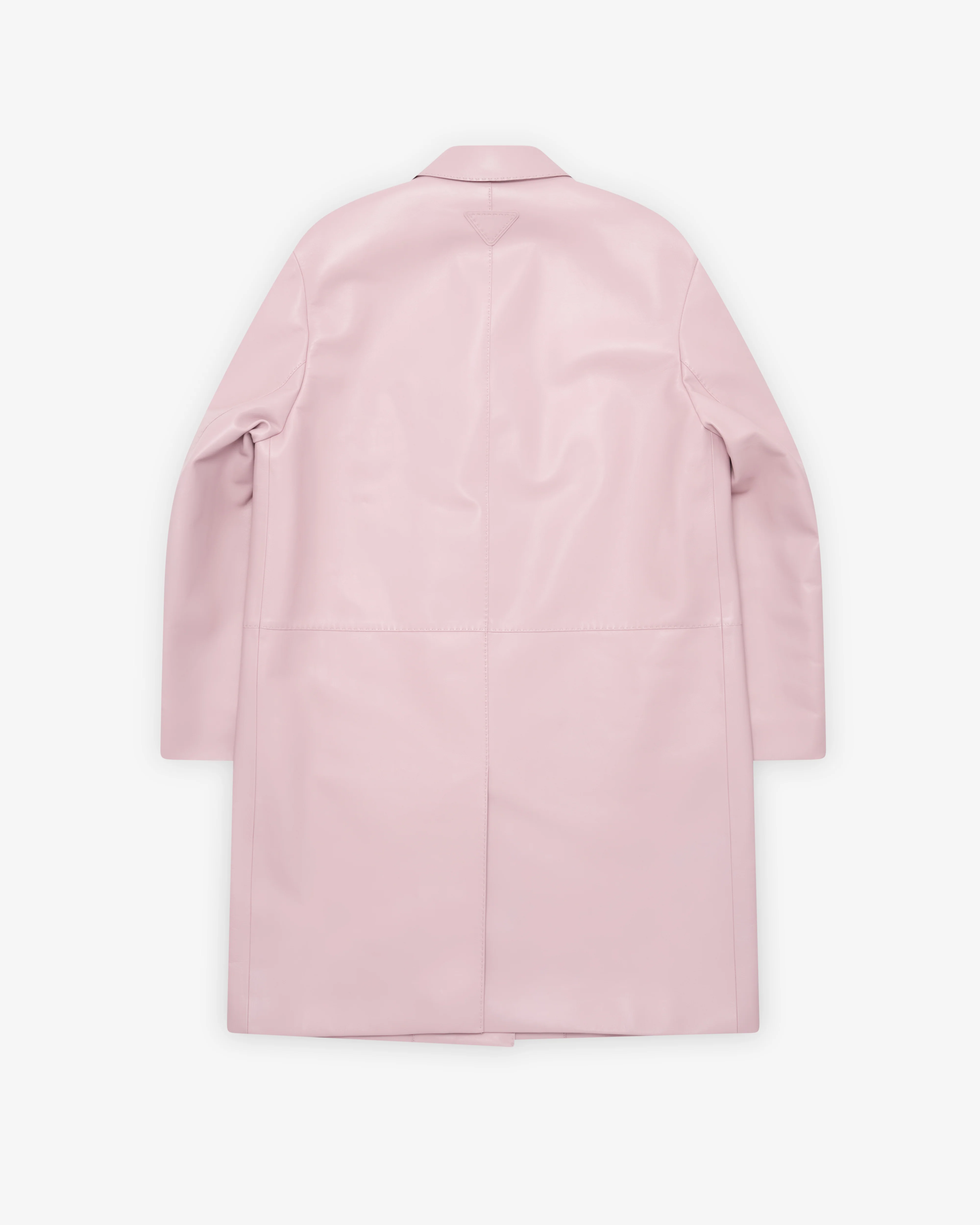 Prada - Women's Nappa Leather Coat - (Alabaster Pink) - Image 2
