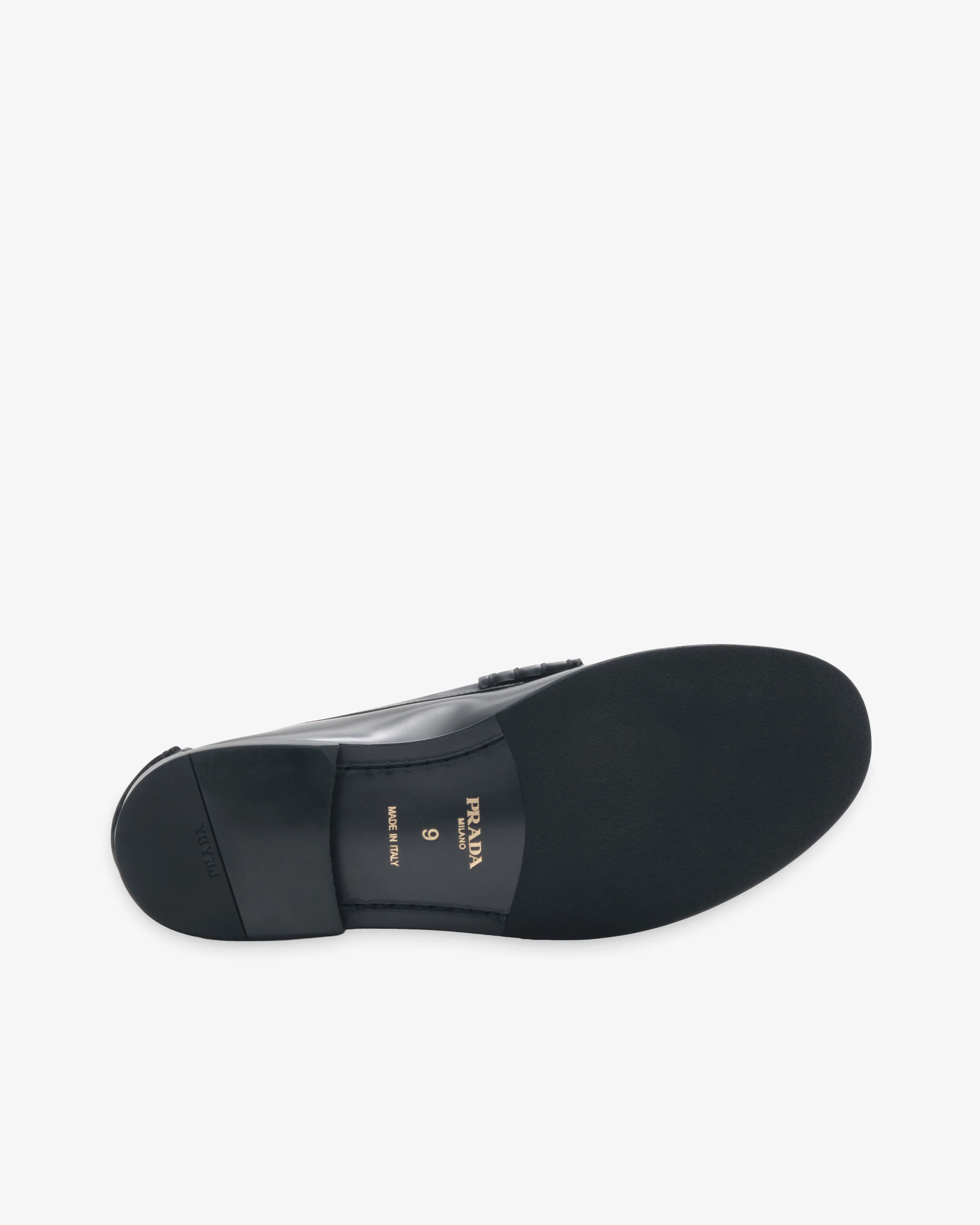 Prada - Men's Brushed Leather Loafers - (Black) - Image 4