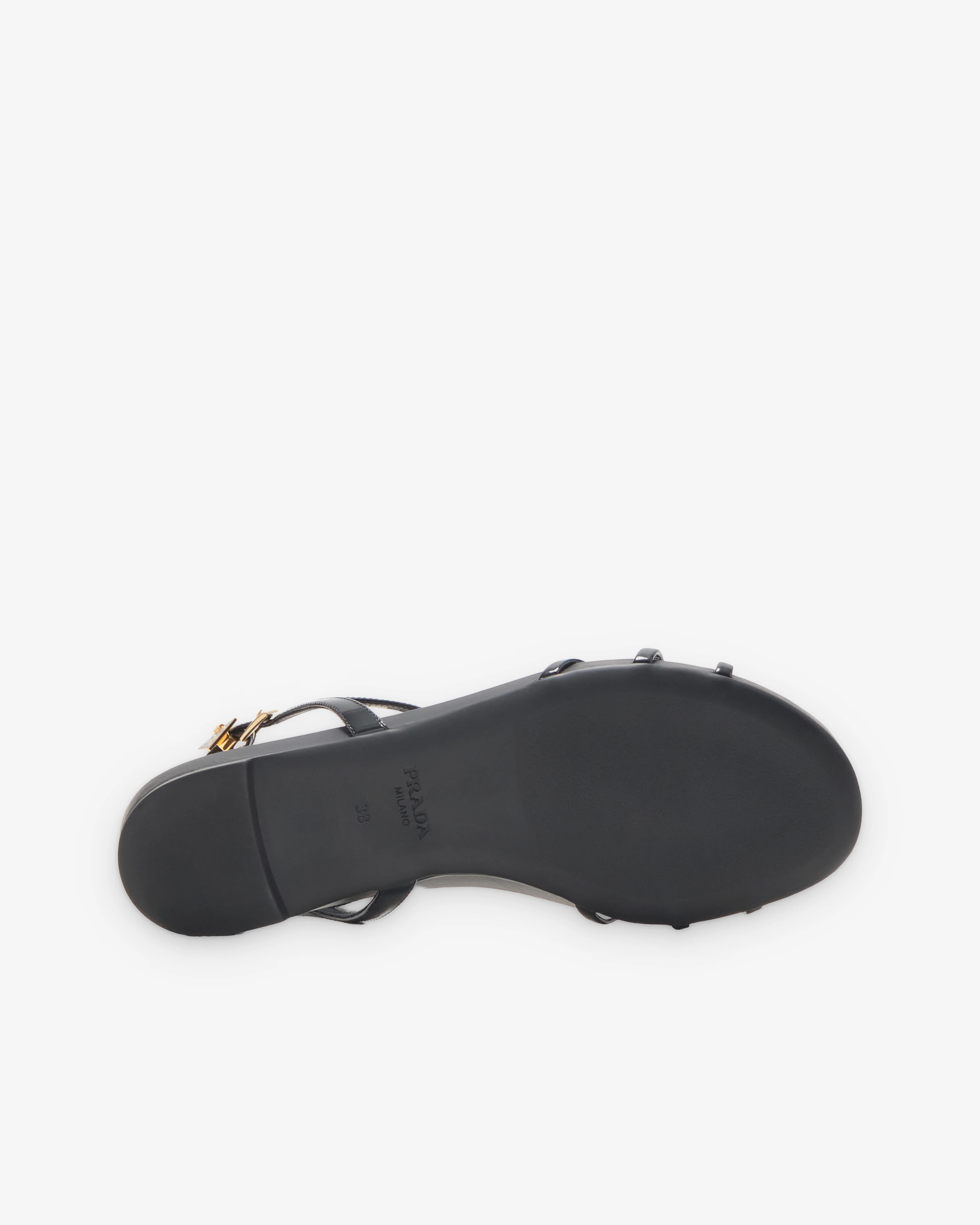 Prada - Women's Leather Sandals - (Black) - Image 4