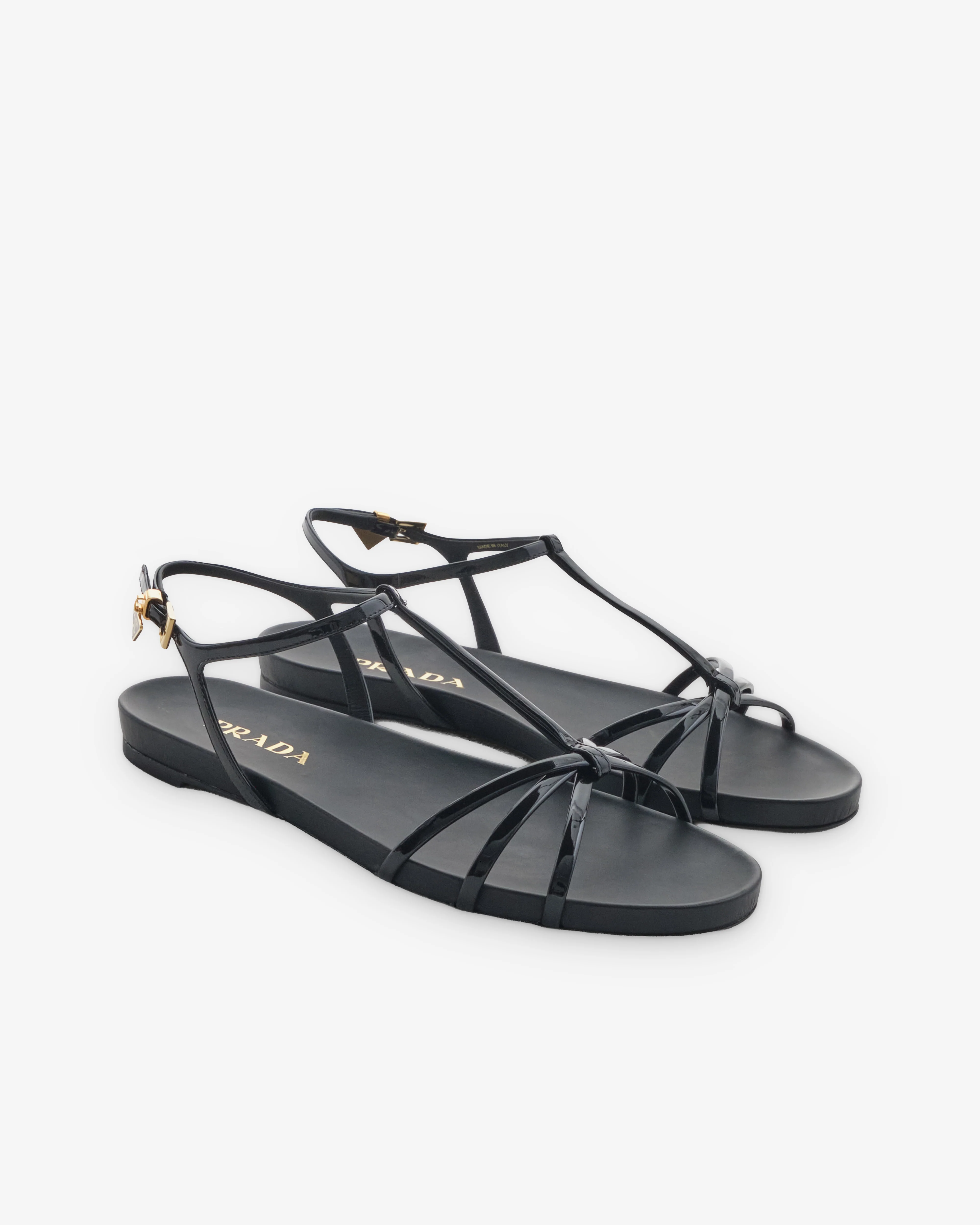 Prada - Women's Leather Sandals - (Black) - Image 5