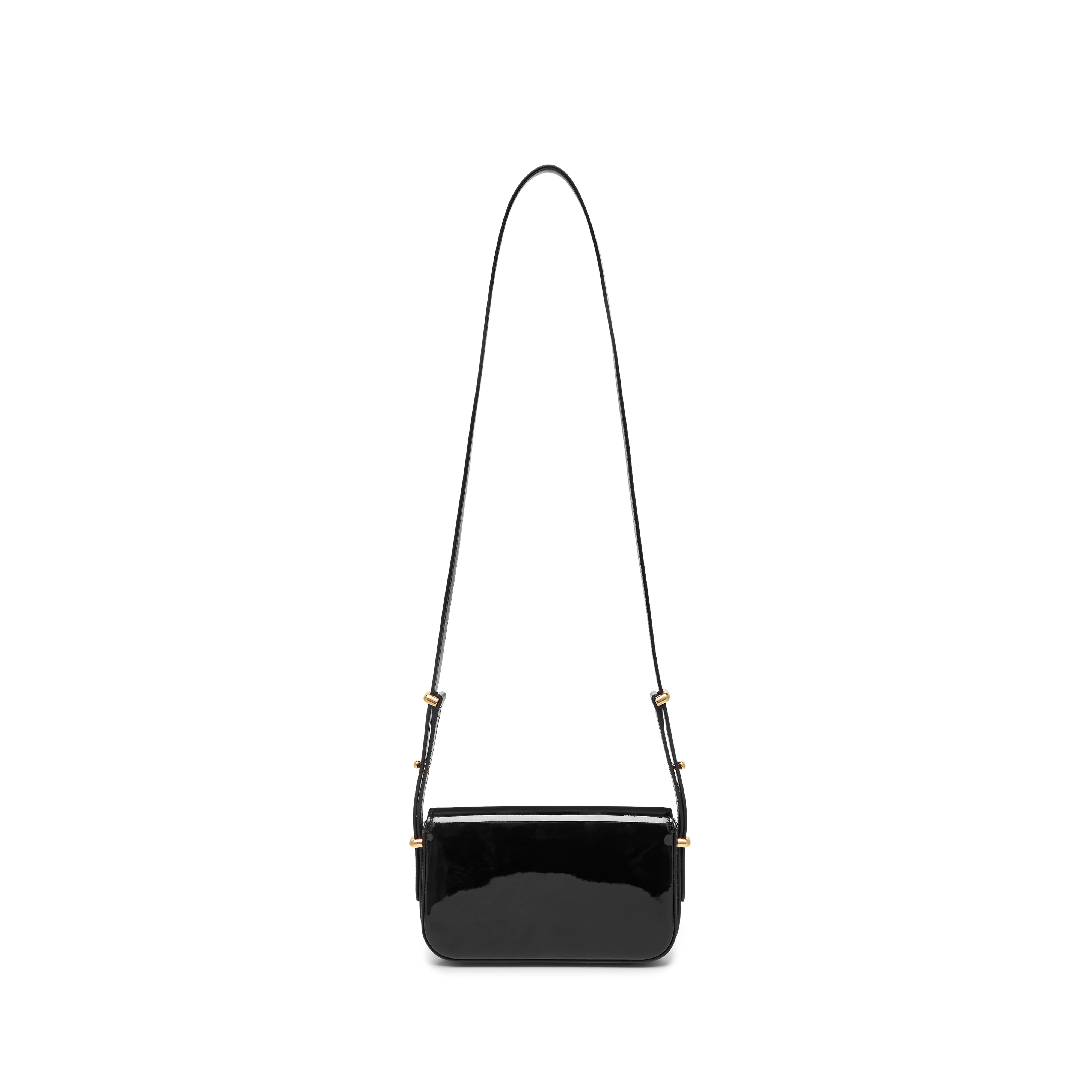 Prada - Women's Patent Leather Shoulder Bag - (Black) - Image 3