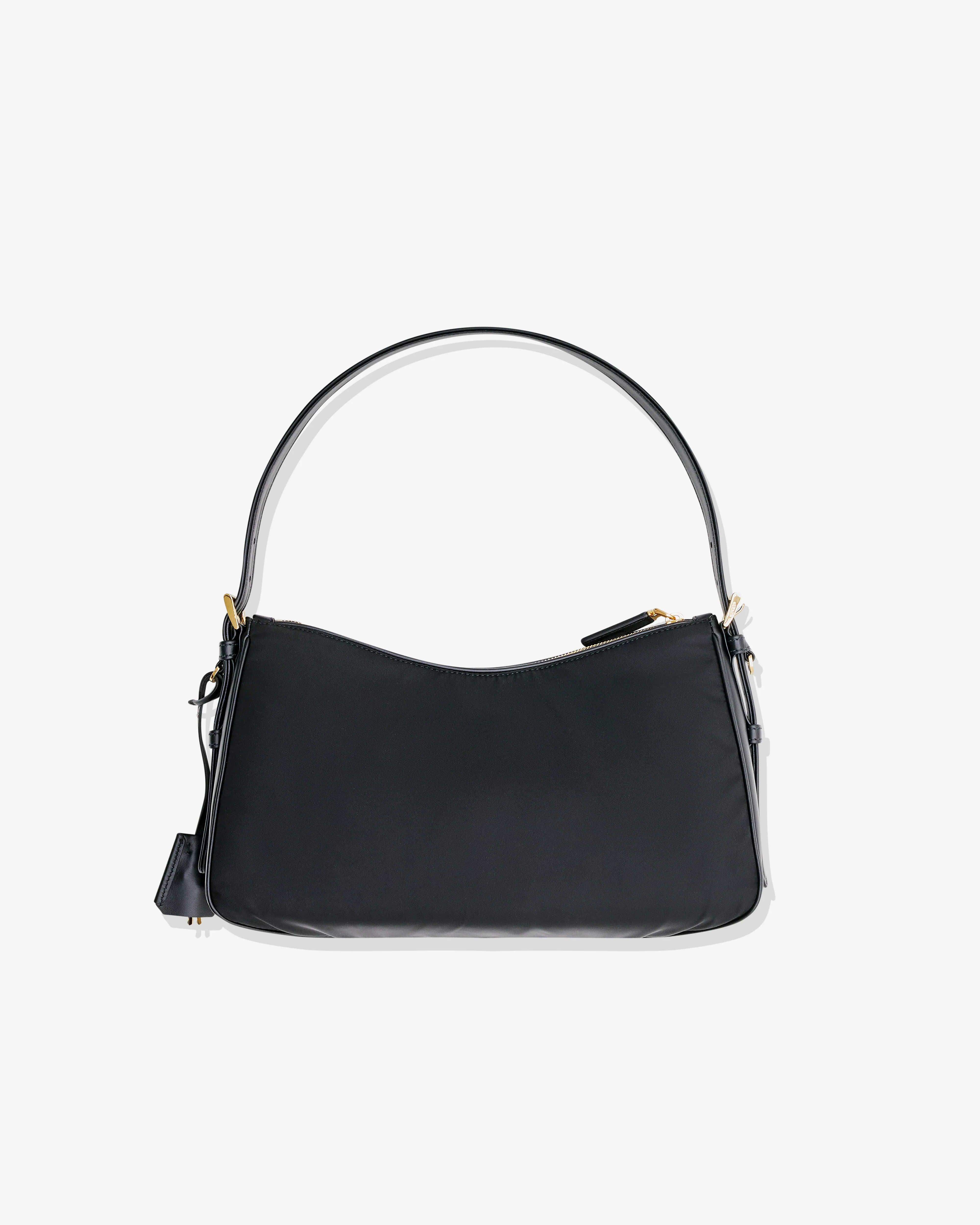 Prada - Women's Aimée Large Re-Nylon and Leather Shoulder Bag - (Black) - Image 2