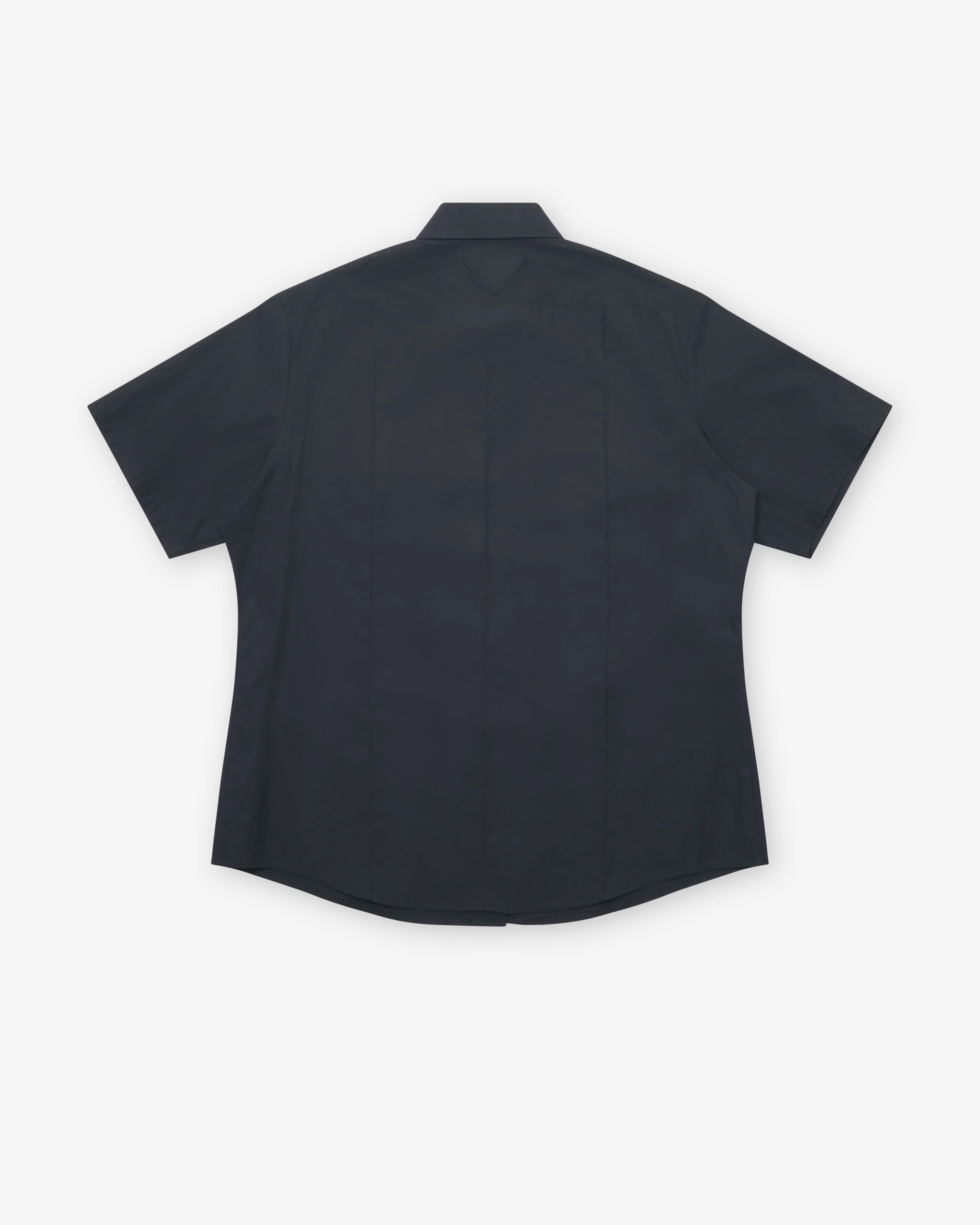 Prada - Women's Short-Sleeved Poplin Shirt - (Black) - Image 2