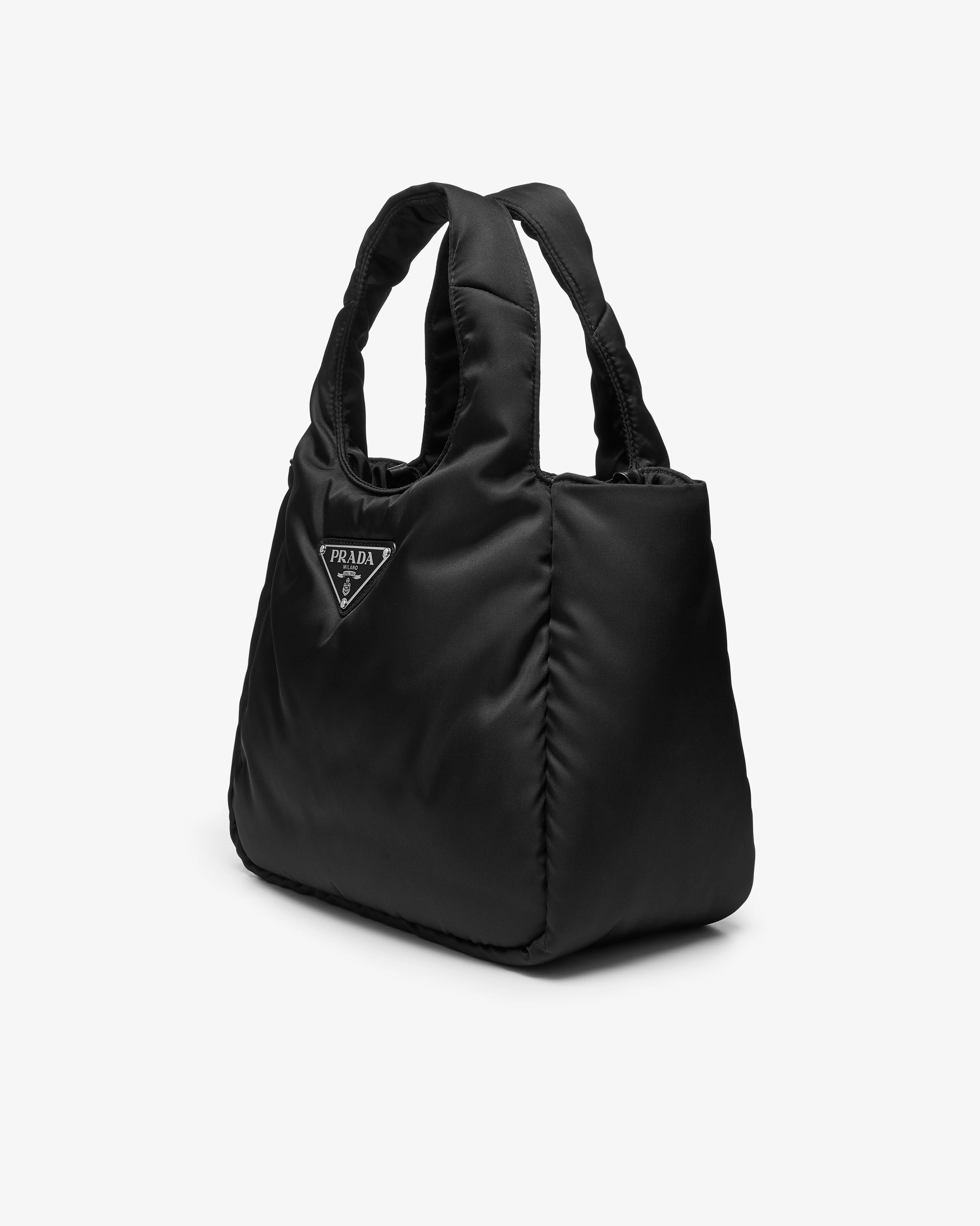 Prada - Women's Small Padded Re-Nylon Tote Bag - (Black) - Image 2
