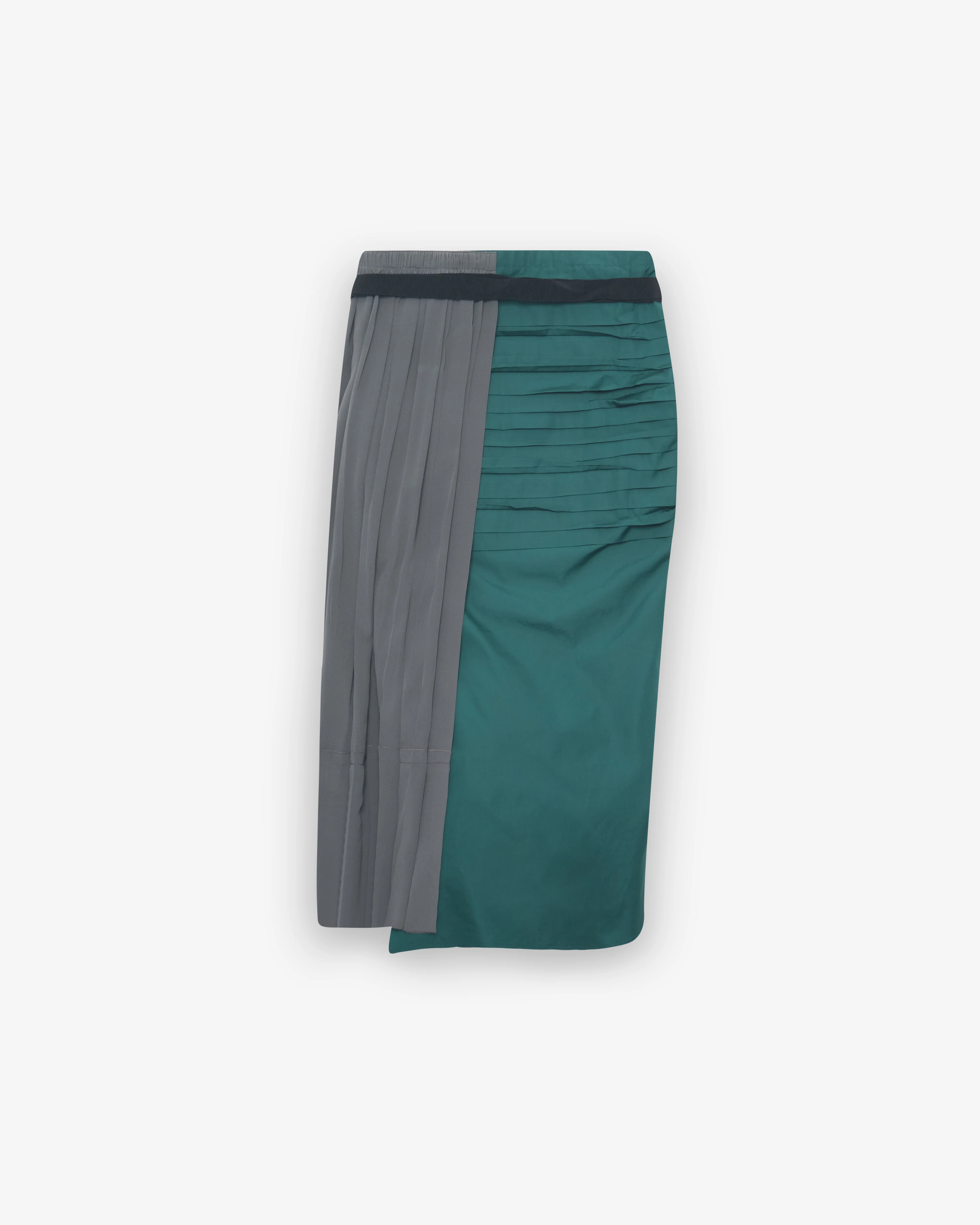 Prada - Women's Technical Taffeta Patchwork Skirt - (Hematite) - Image 2