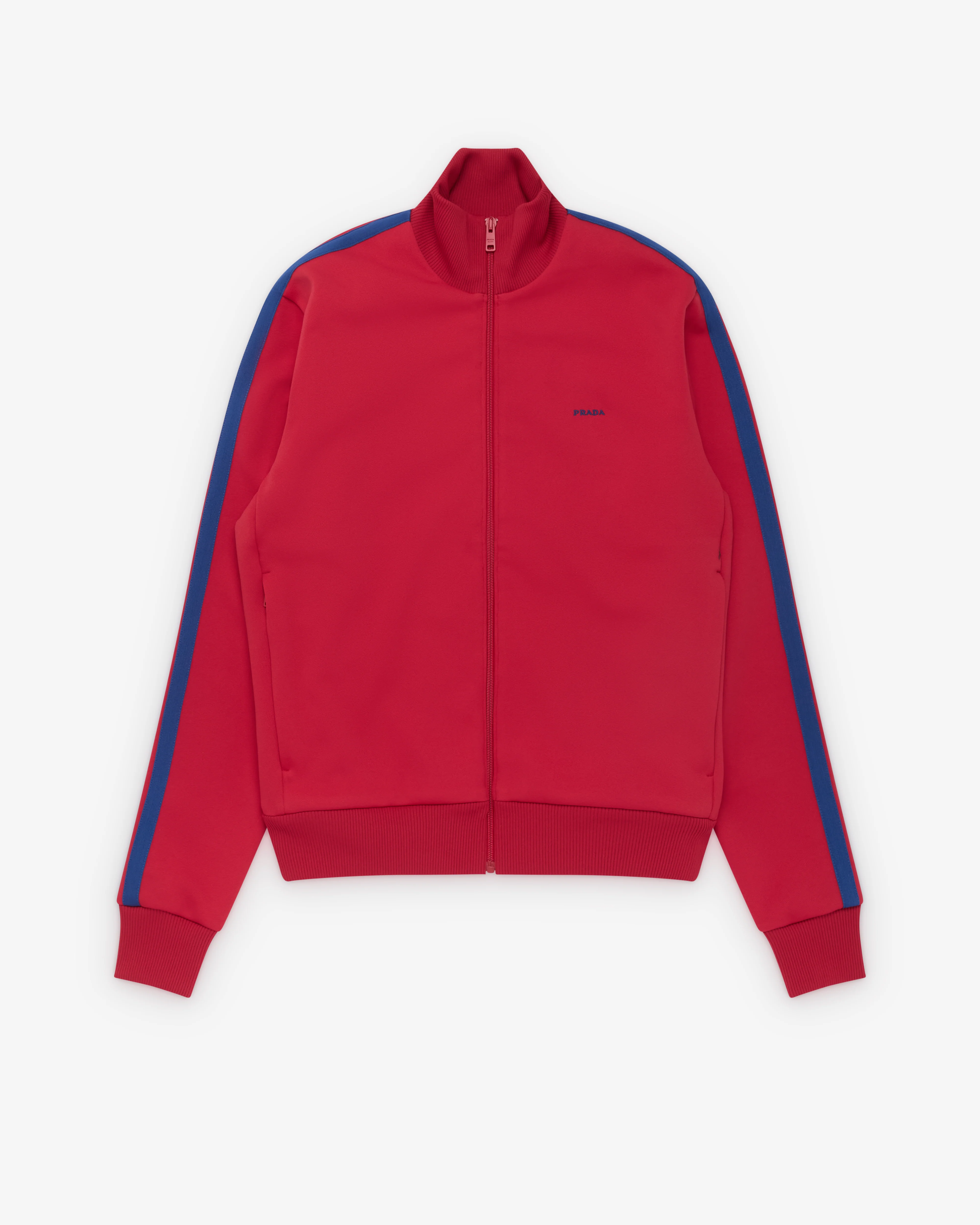 Prada - Men's Technical Fabric Blouson Jacket - (Red/Bright Blue)