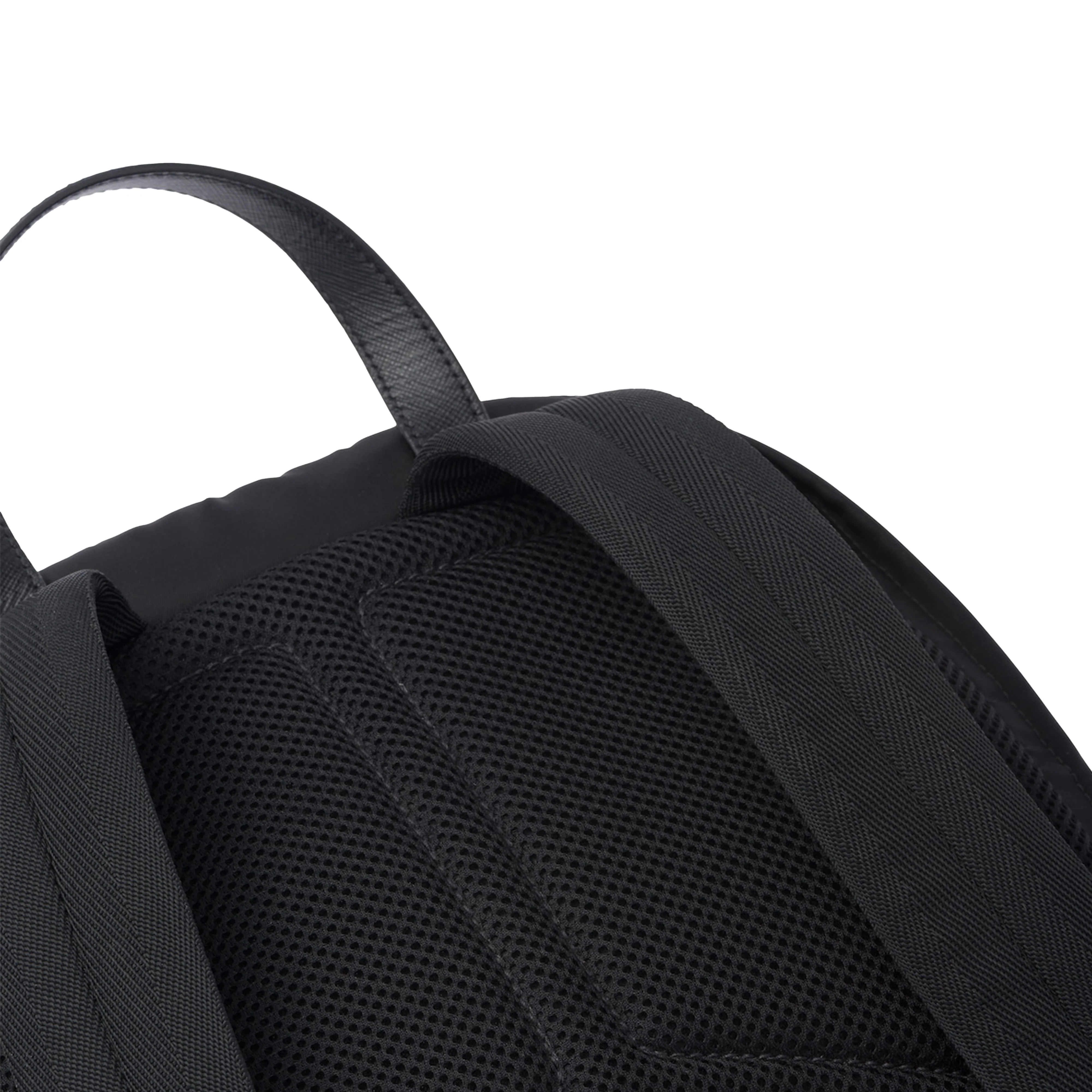 Prada - Men's Re-Nylon and Saffiano Leather Backpack - (Black) - Image 6