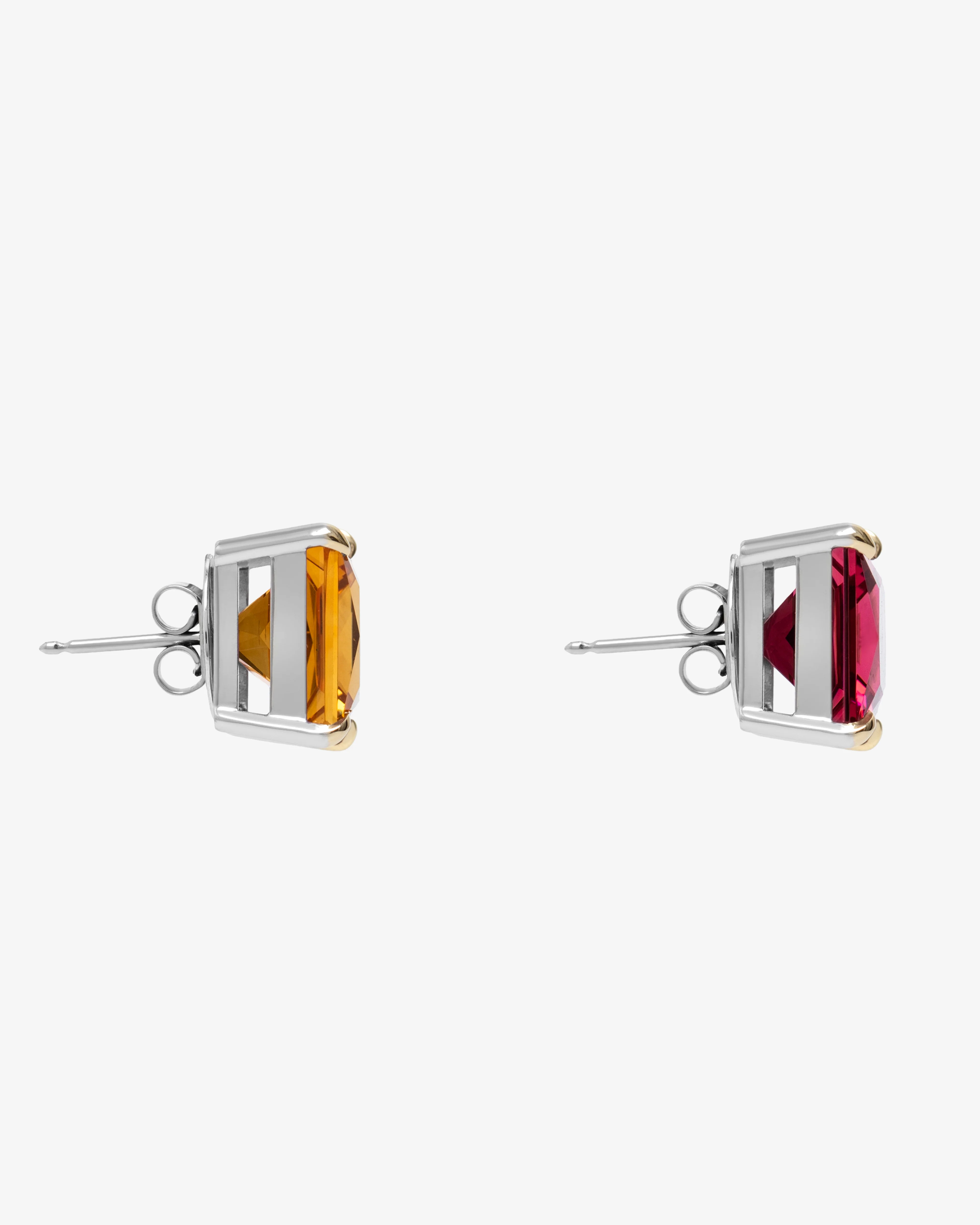 Prasi - Women's Jacarandá Earrings - (White Gold) - Image 2