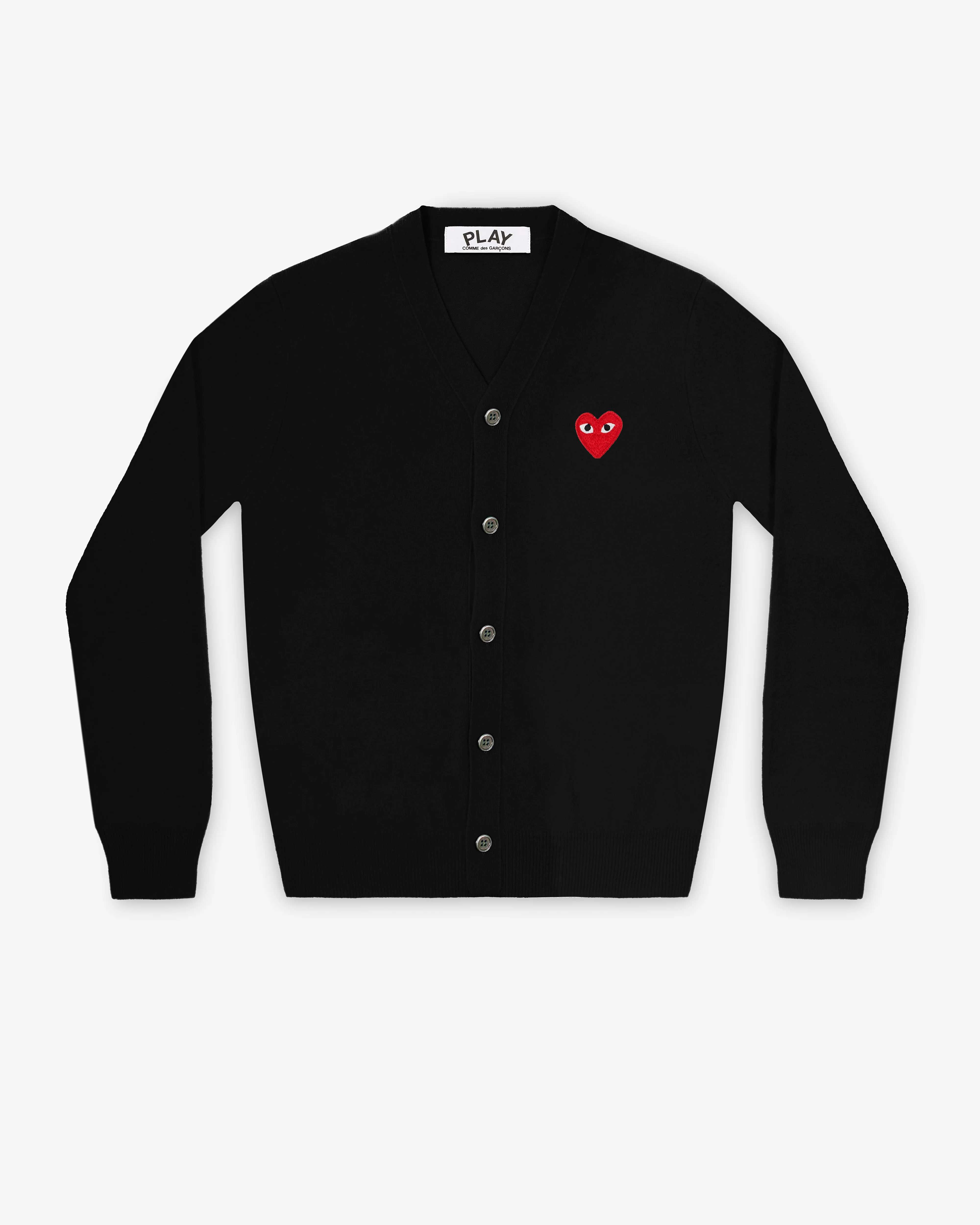 Play Comme des Garçons - Red Men’s Cardigan - (Black)