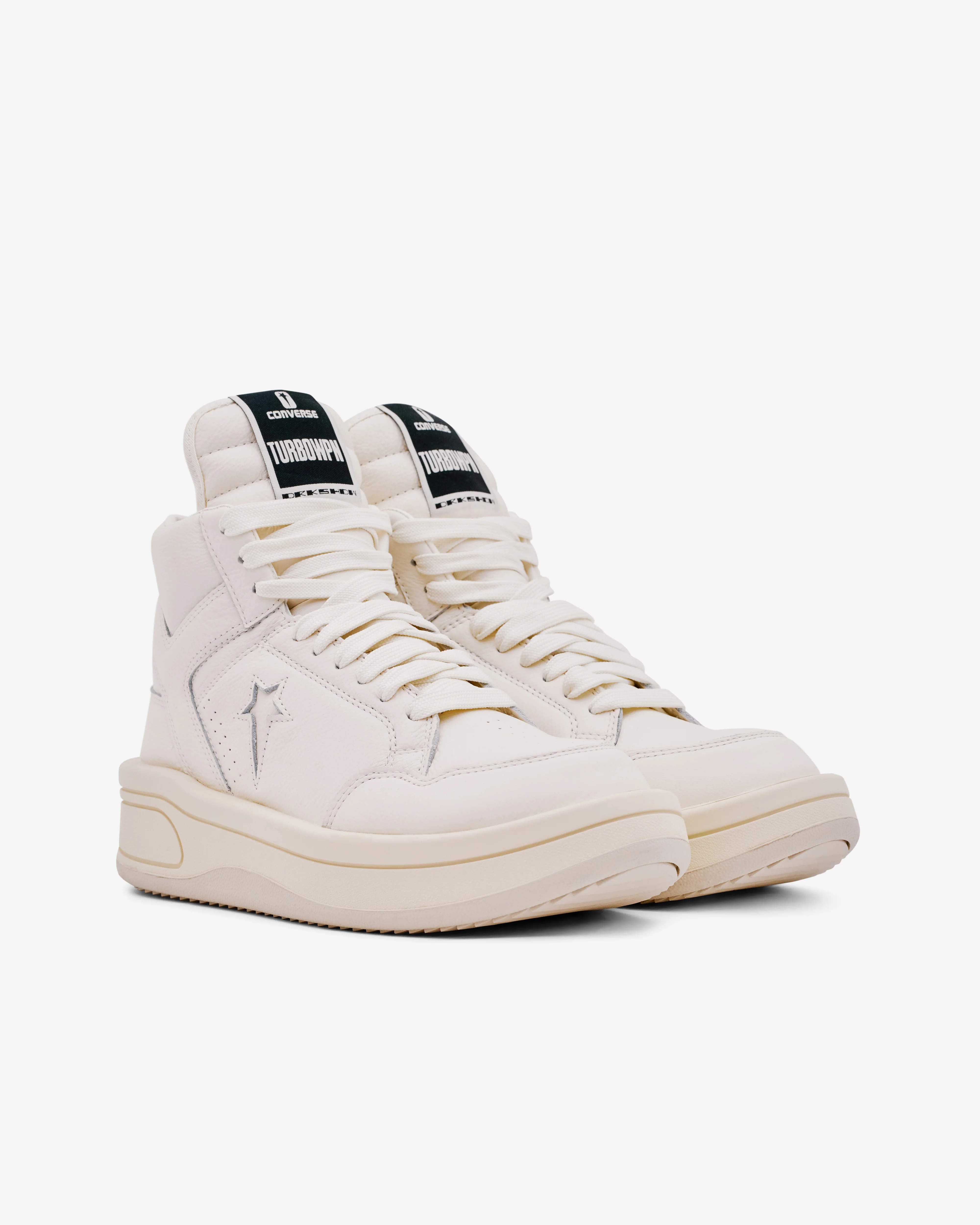 Rick Owens - Men's Converse Turbowpn Sneakers - (White/White) - Image 3