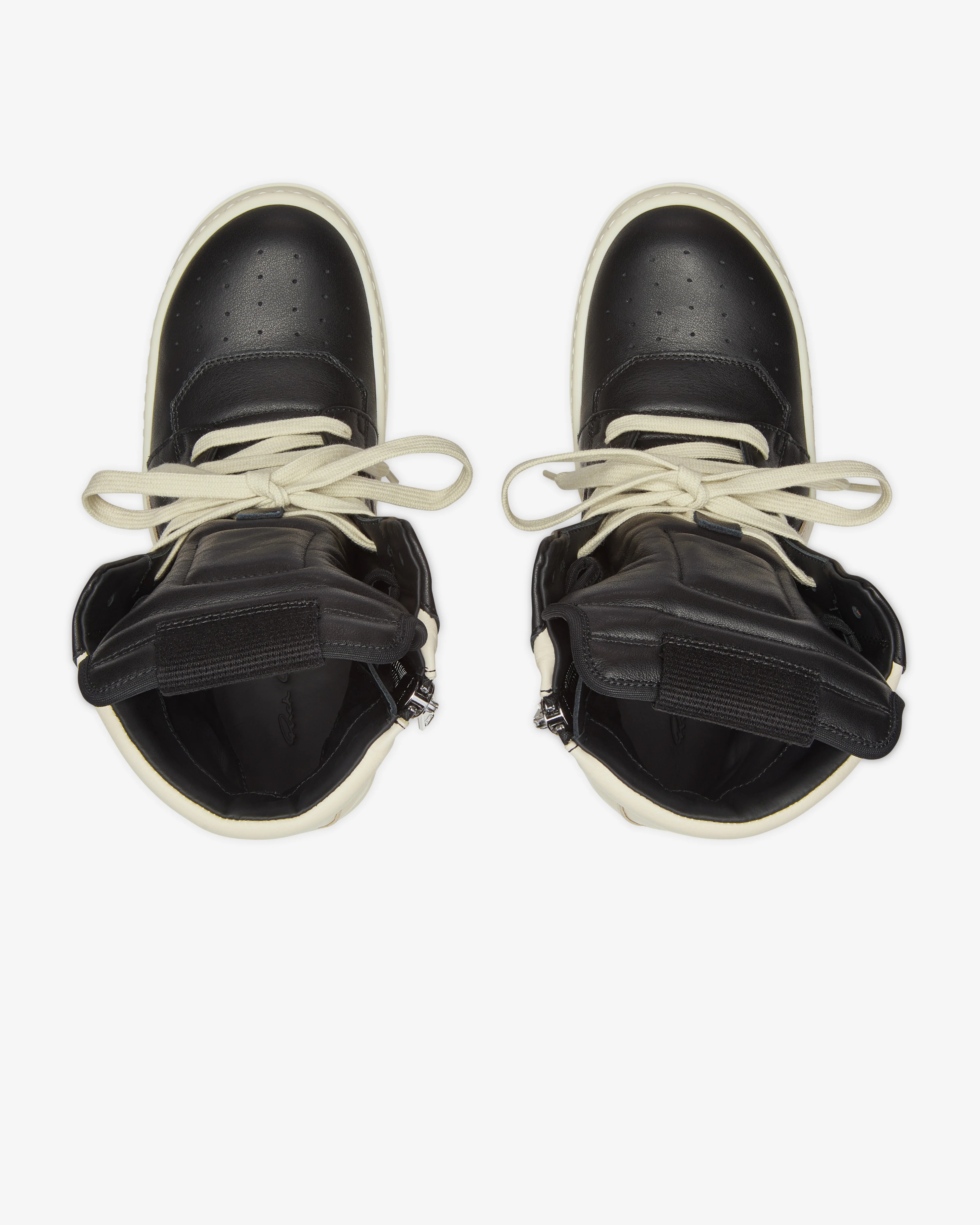 Rick Owens - Women's Geobasket Sneakers - (Black/Milk) - Image 6