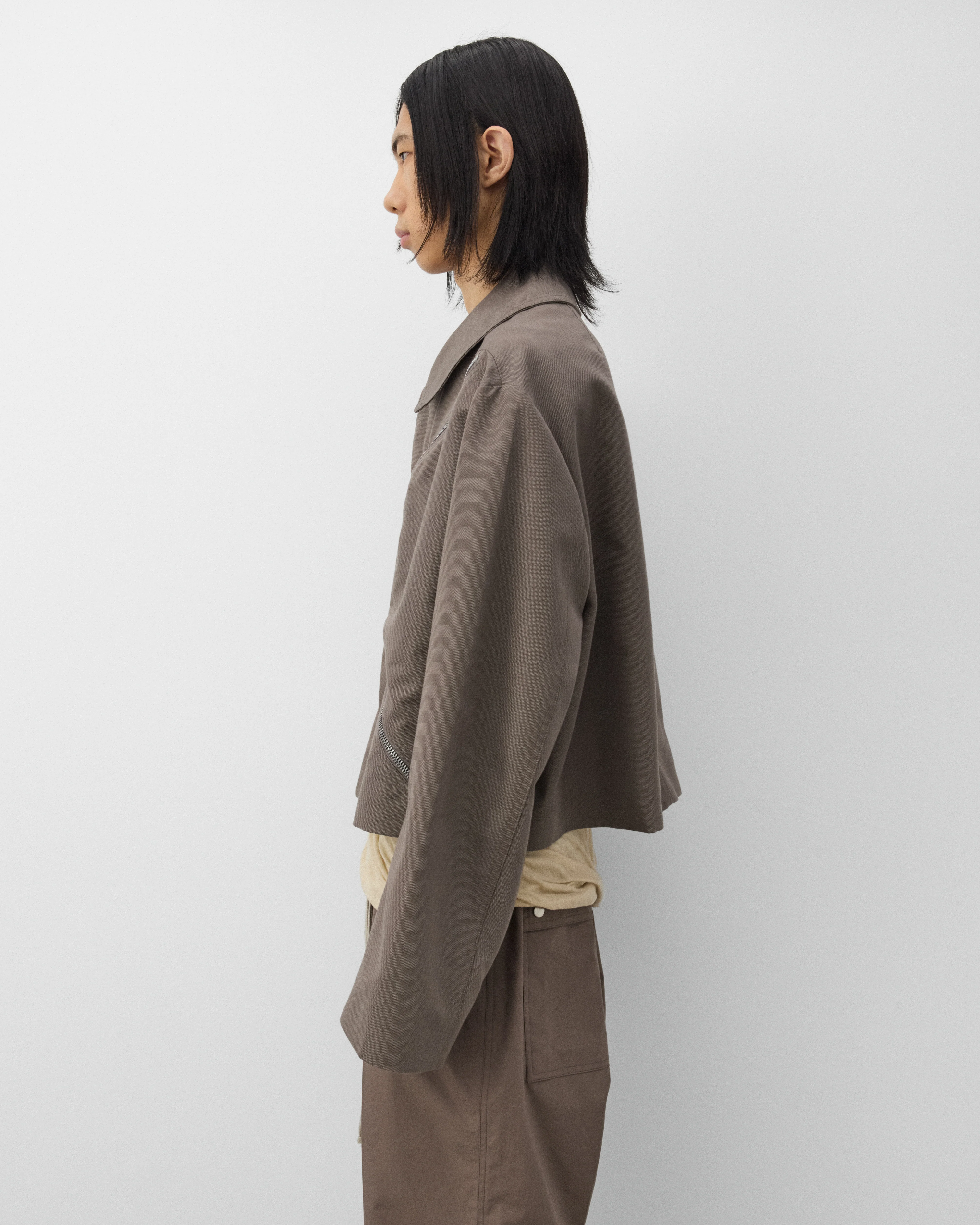 Rick Owens - Men's Heizer Mac Jacket - (Grey) - Image 4