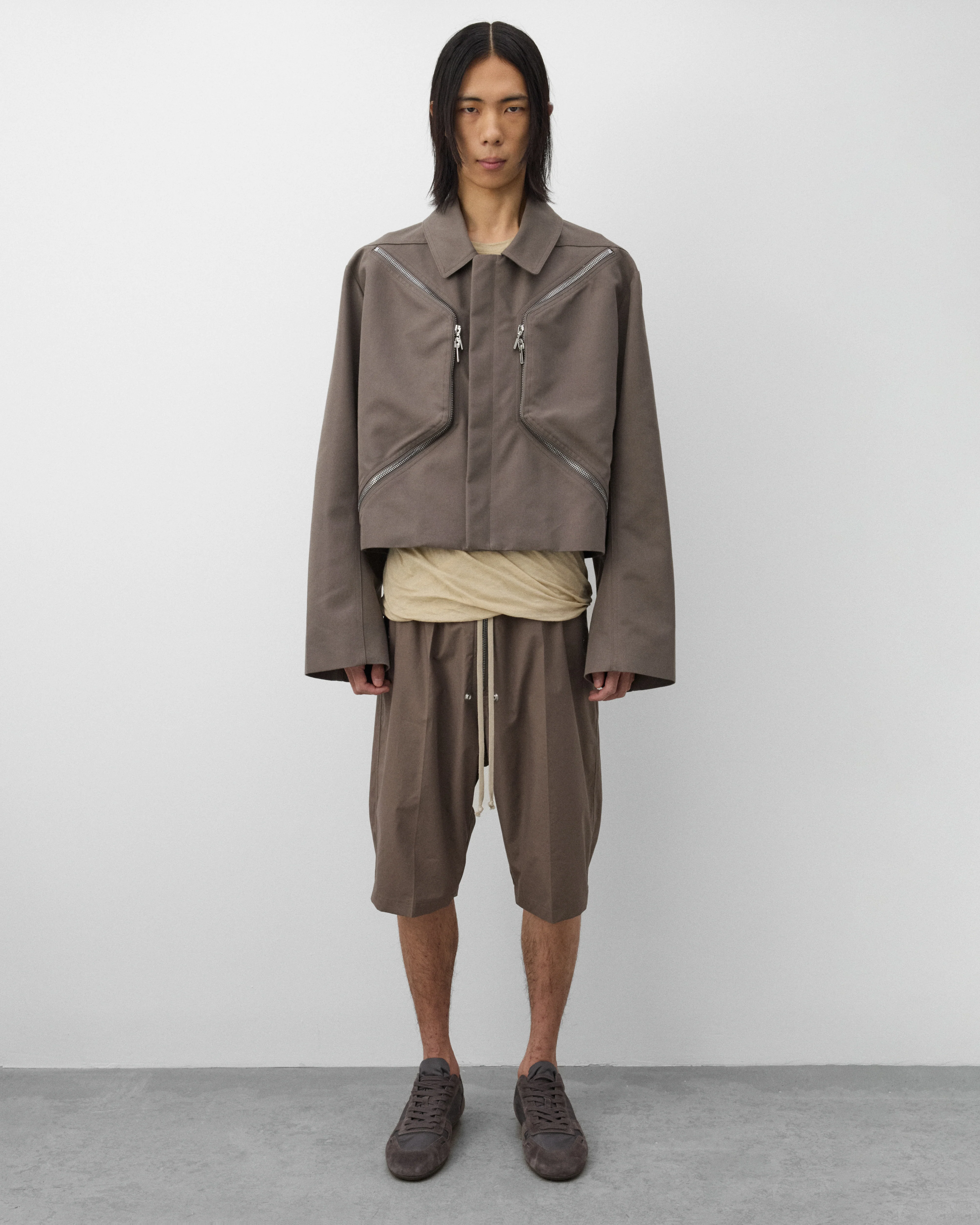 Rick Owens - Men's Heizer Mac Jacket - (Grey) - Image 6