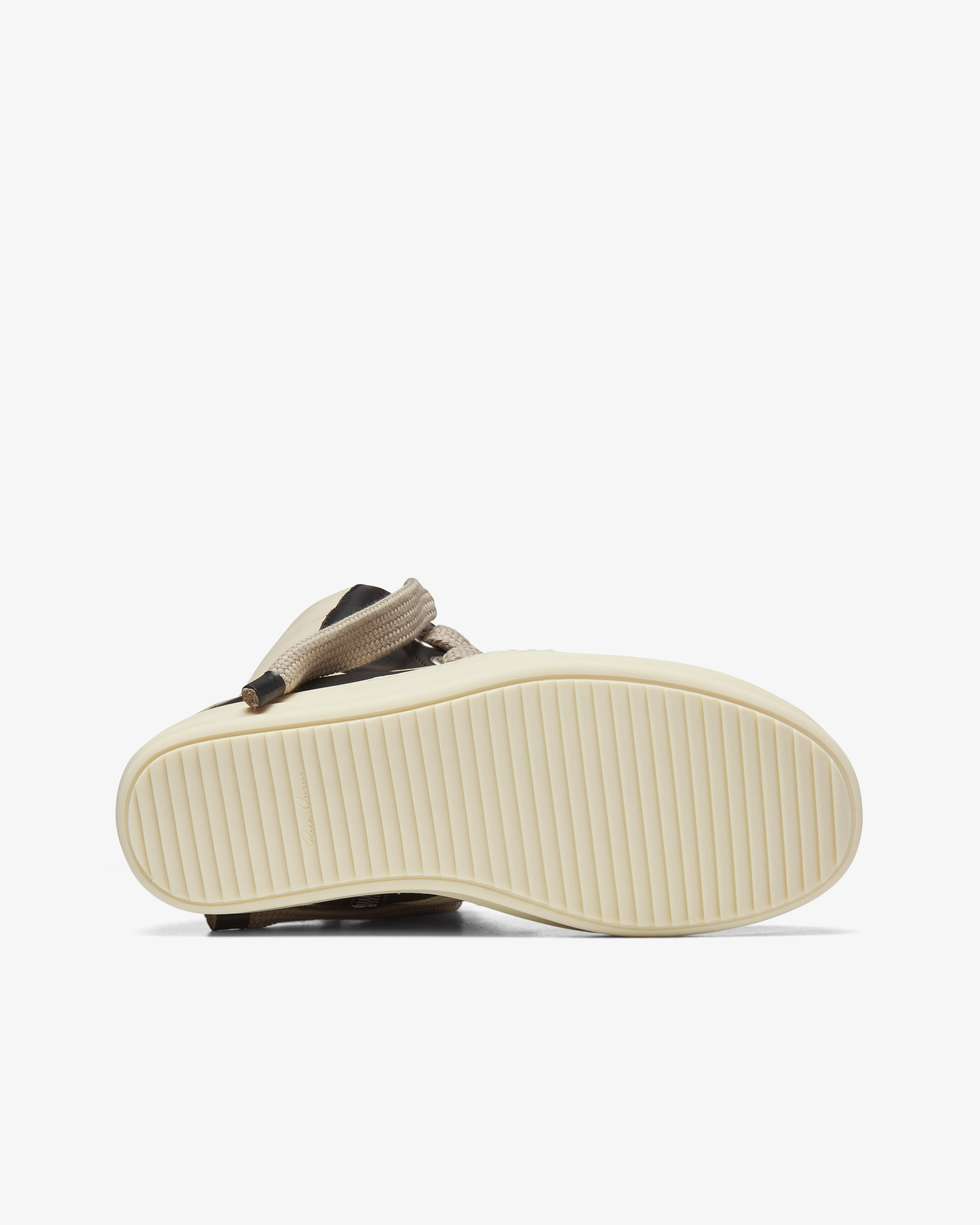Rick Owens - Men's Jumbolace Geobasket - (Black/Milk) - Image 5