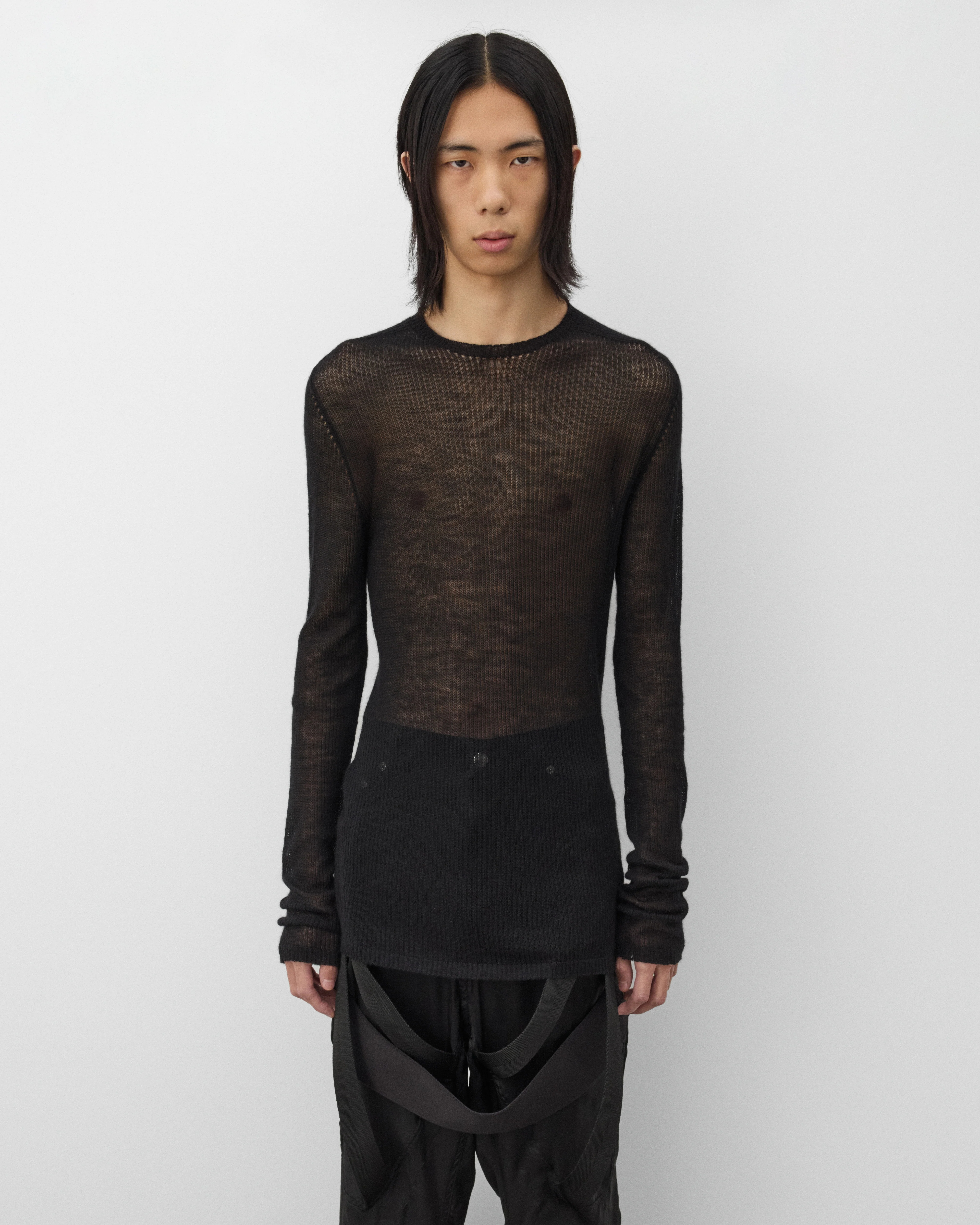 Rick Owens - Men's Knit Dennis Top - (Black) - Image 3