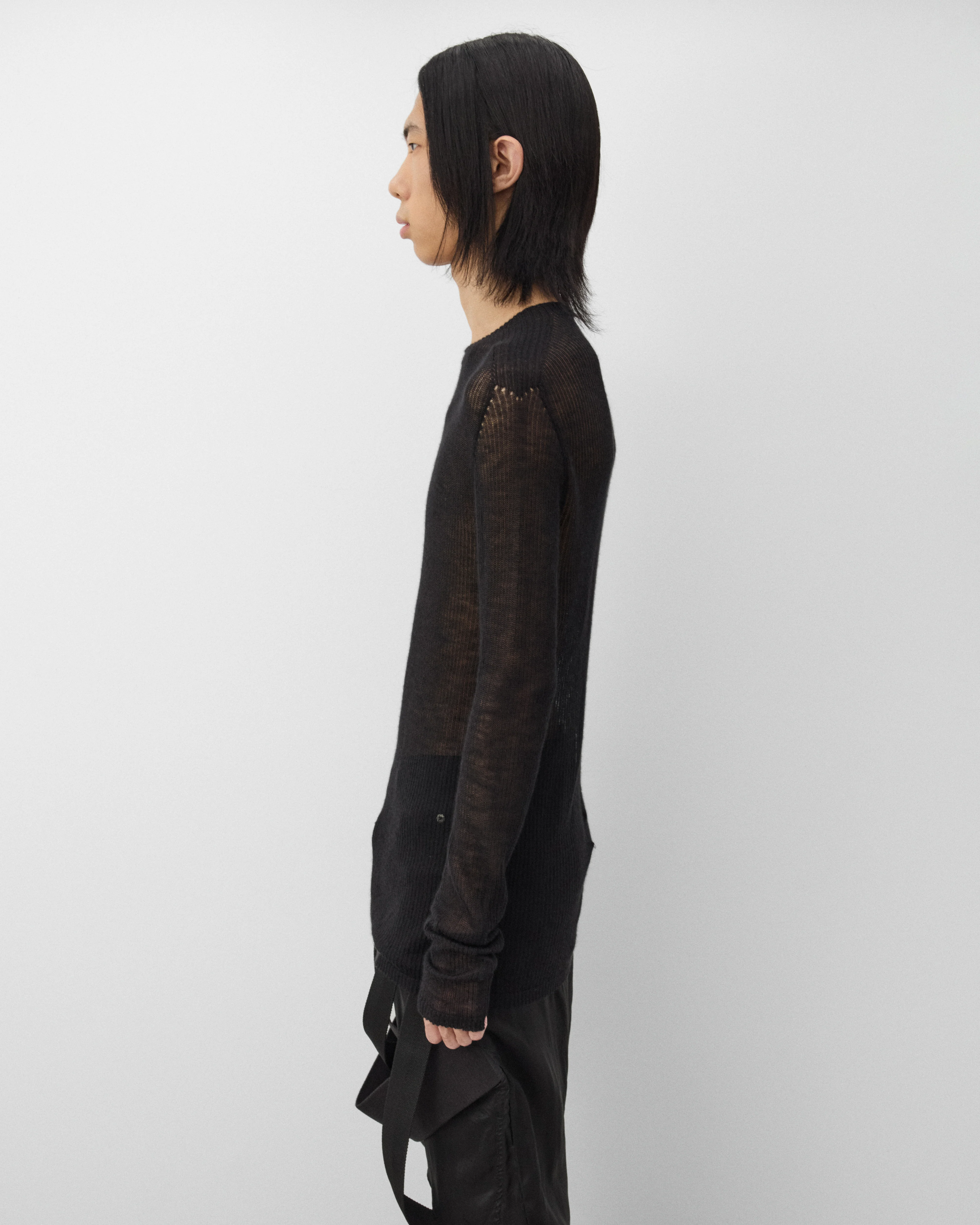Rick Owens - Men's Knit Dennis Top - (Black) - Image 4
