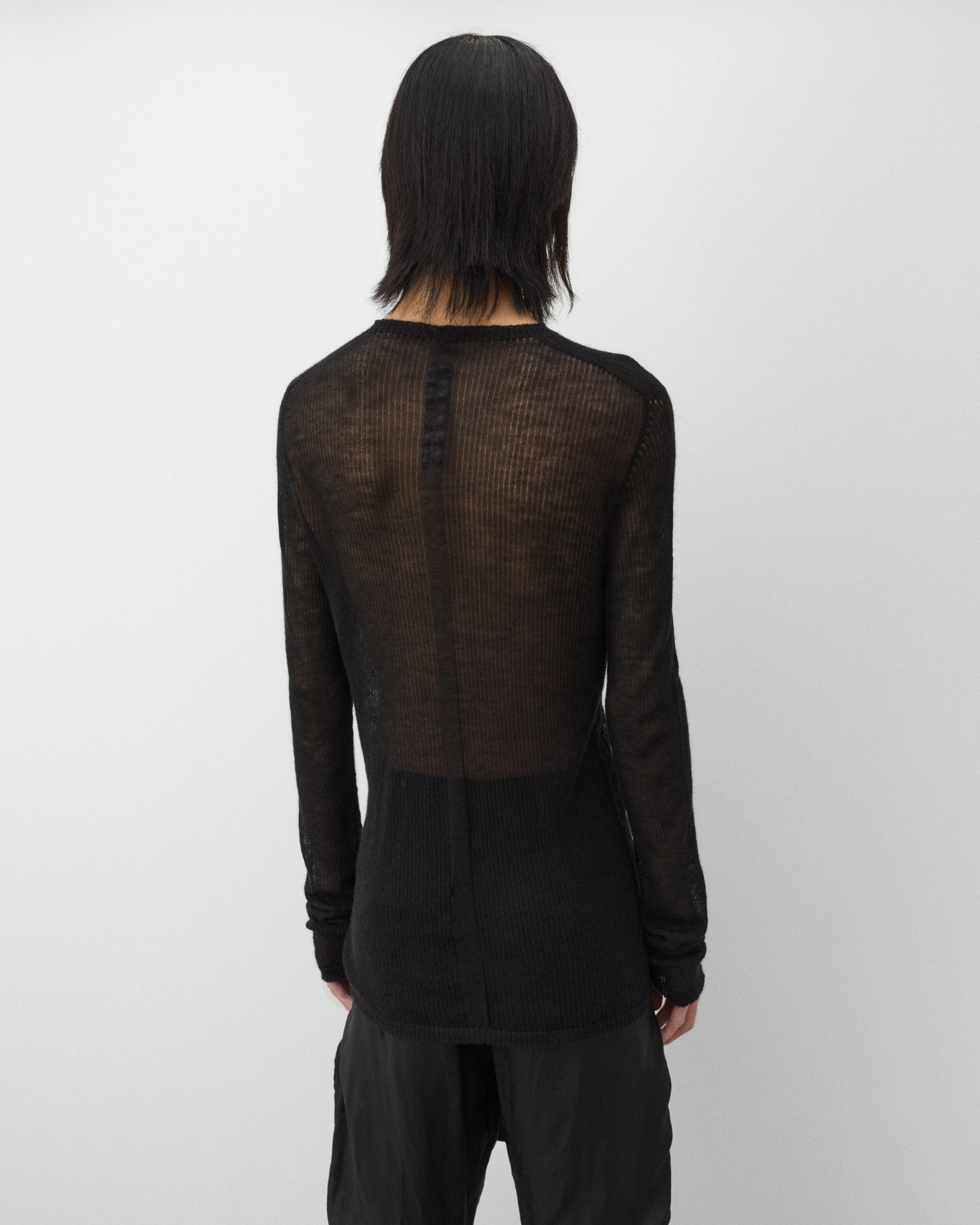 Rick Owens - Men's Knit Dennis Top - (Black) - Image 5