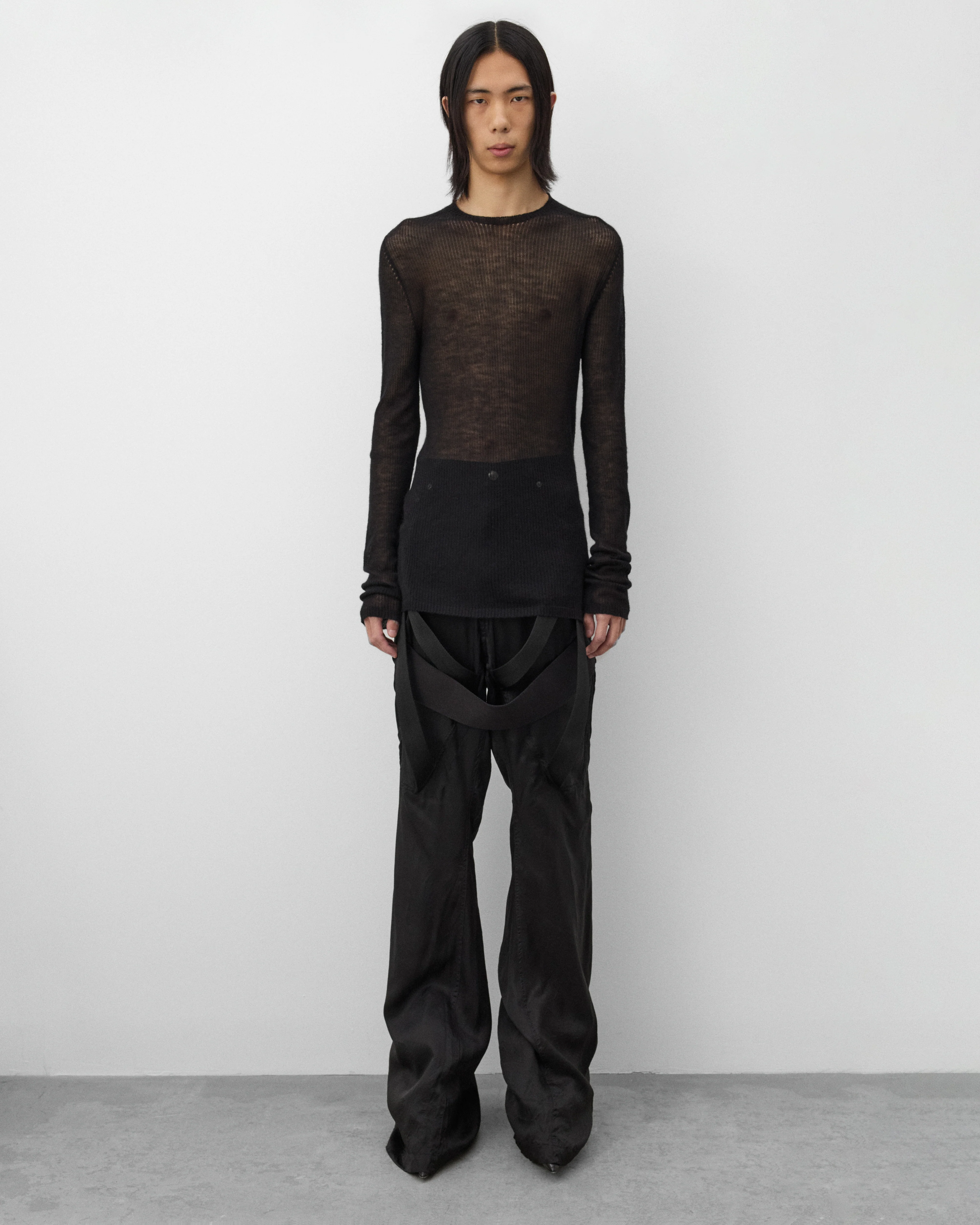 Rick Owens - Men's Knit Dennis Top - (Black) - Image 6
