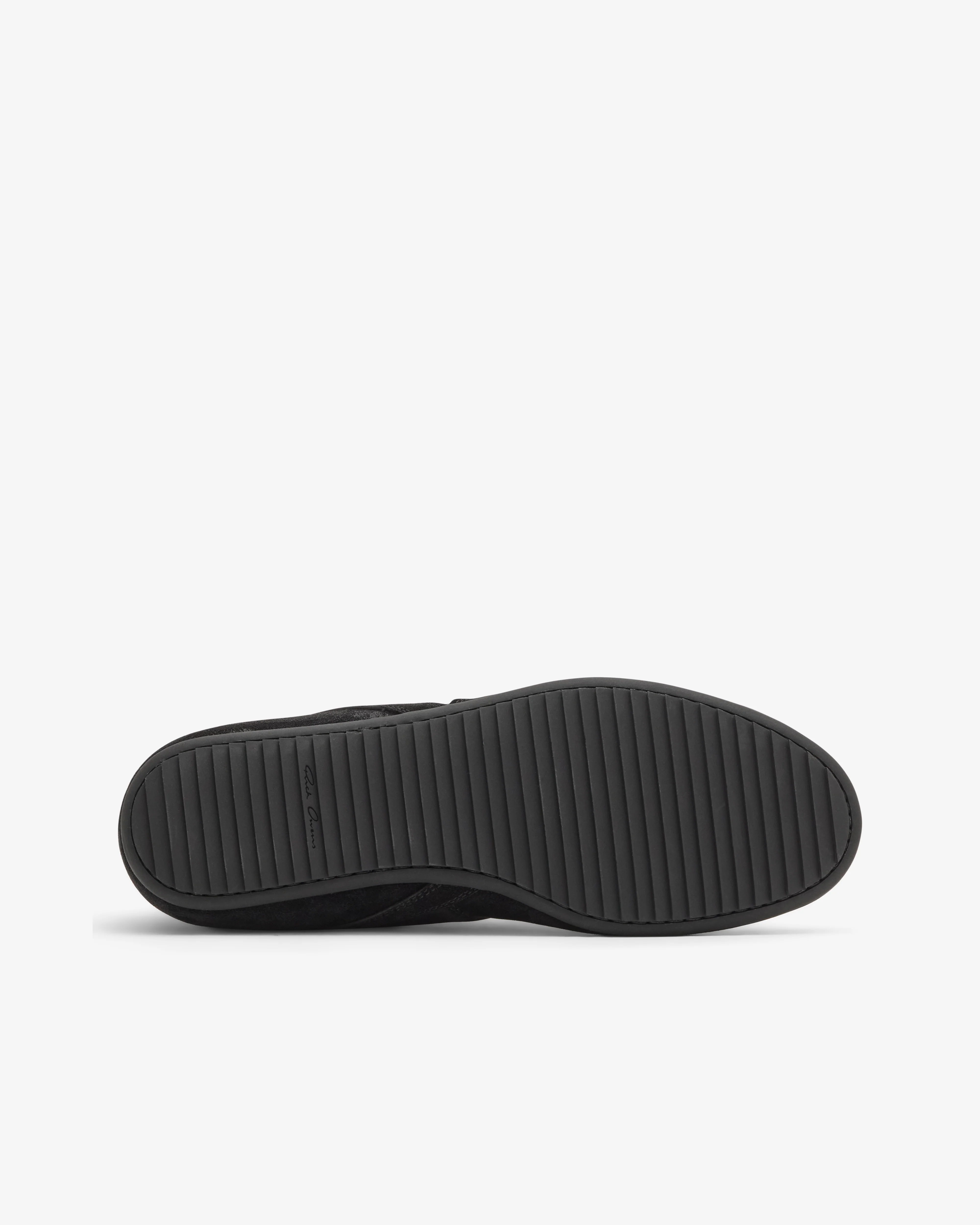 Rick Owens - Men's Suede Minimal Sneaker - (Black) - Image 6
