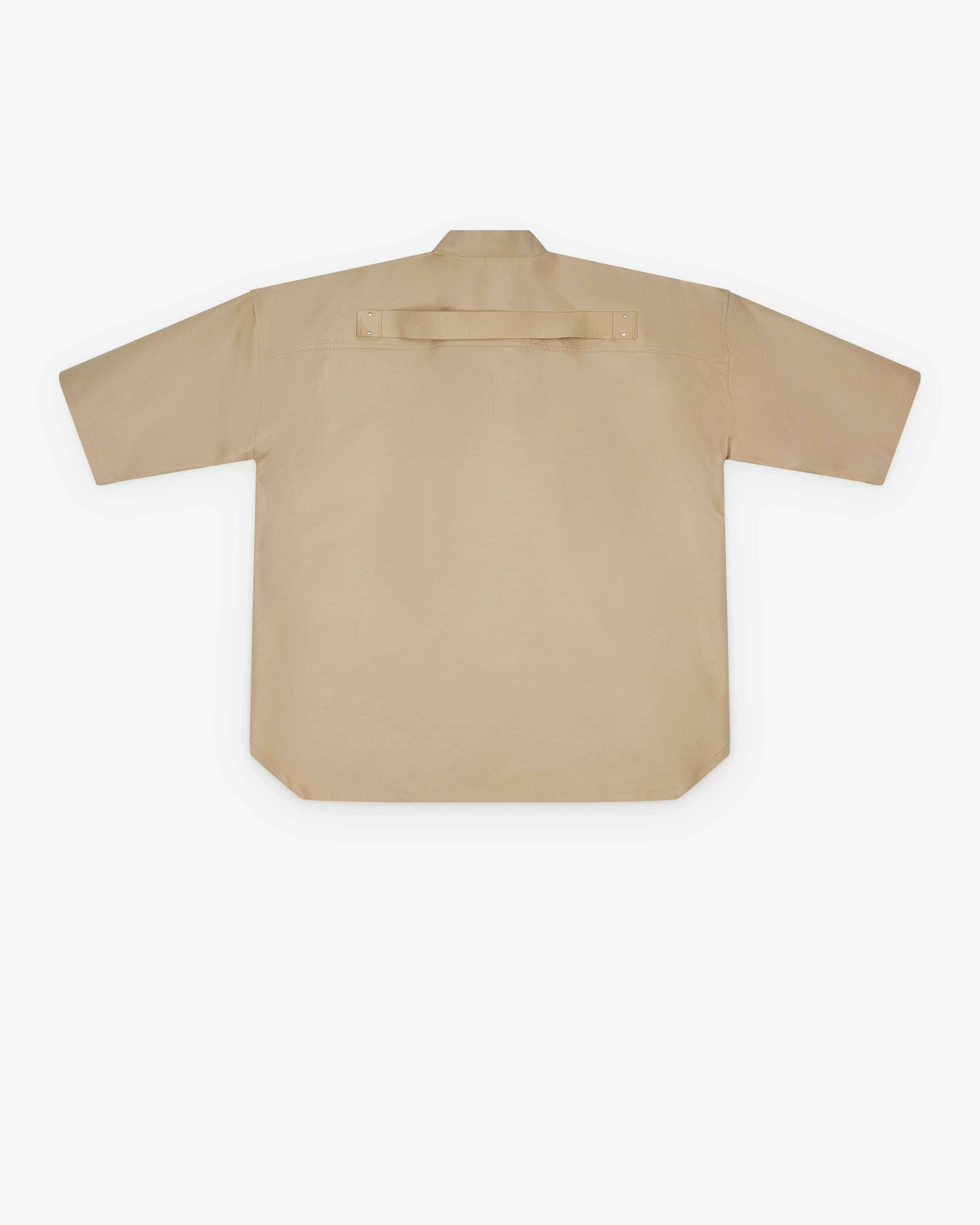 Rick Owens - Men's Short Sleeve Jumbo Faun Shirt - (Sand) - Image 2