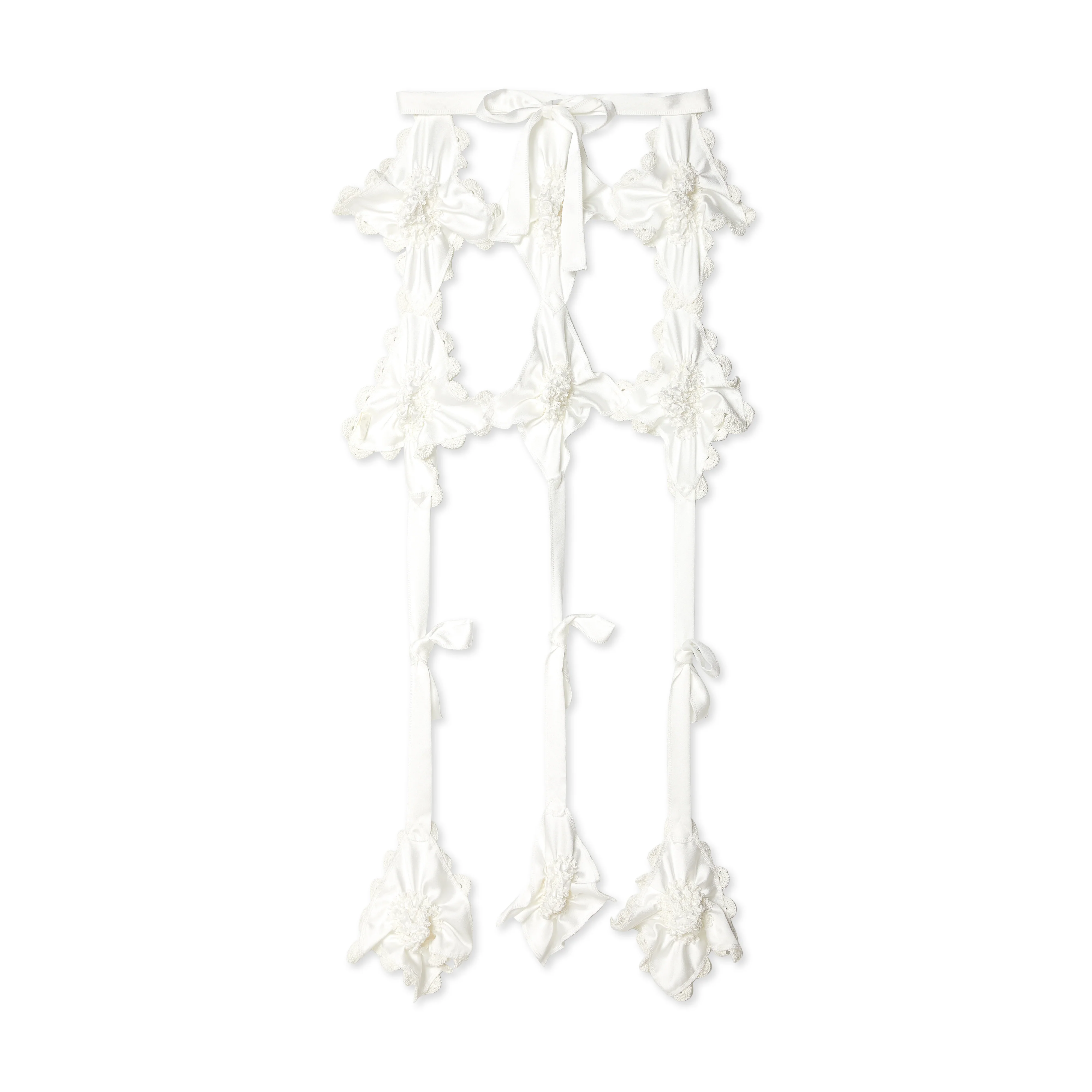 Róisín Pierce - Women's Swirl and Flower Bow Overthrow - (Off White) - Image 2