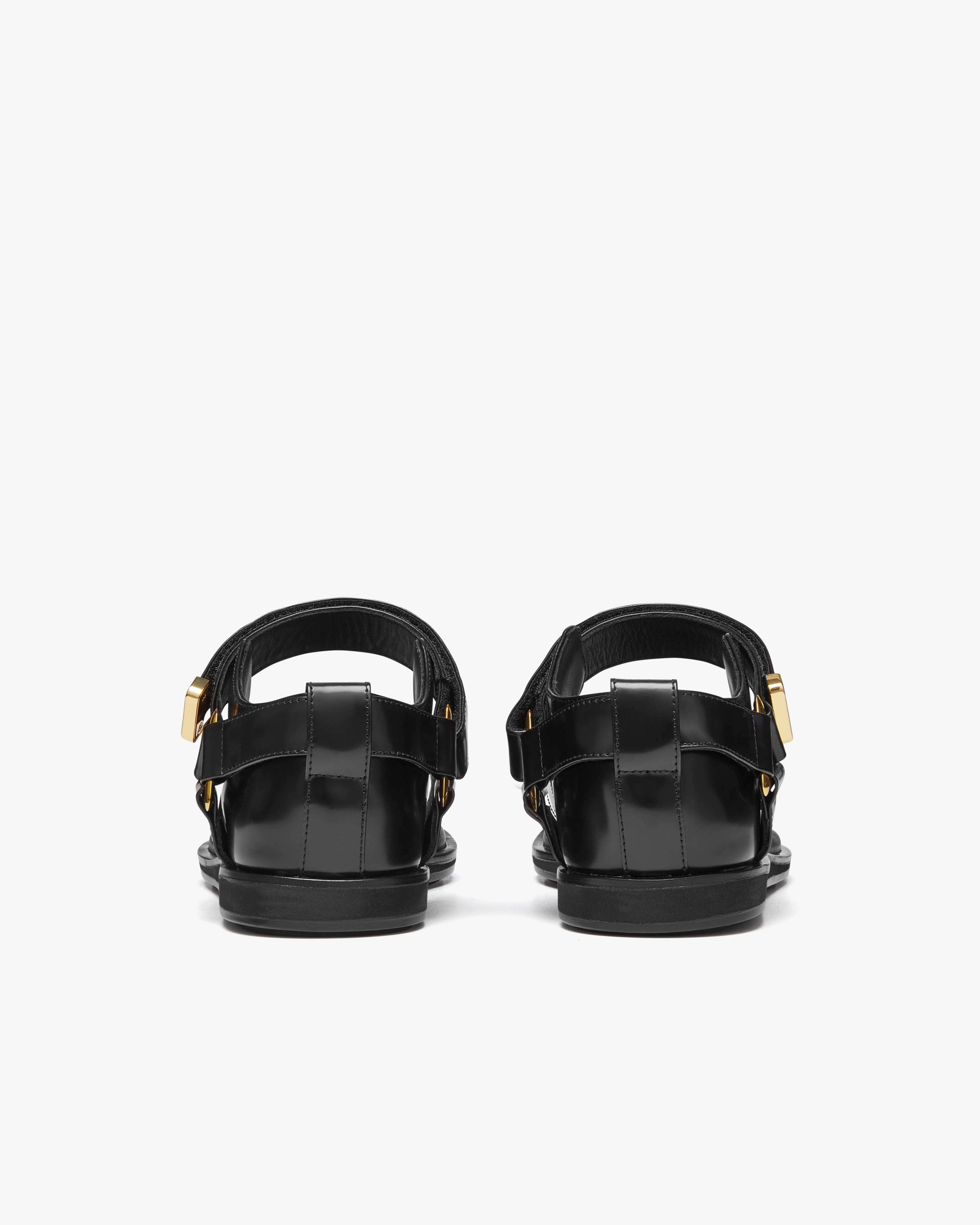 Sacai - Women's Belted Flip Flops - (Black) - Image 3