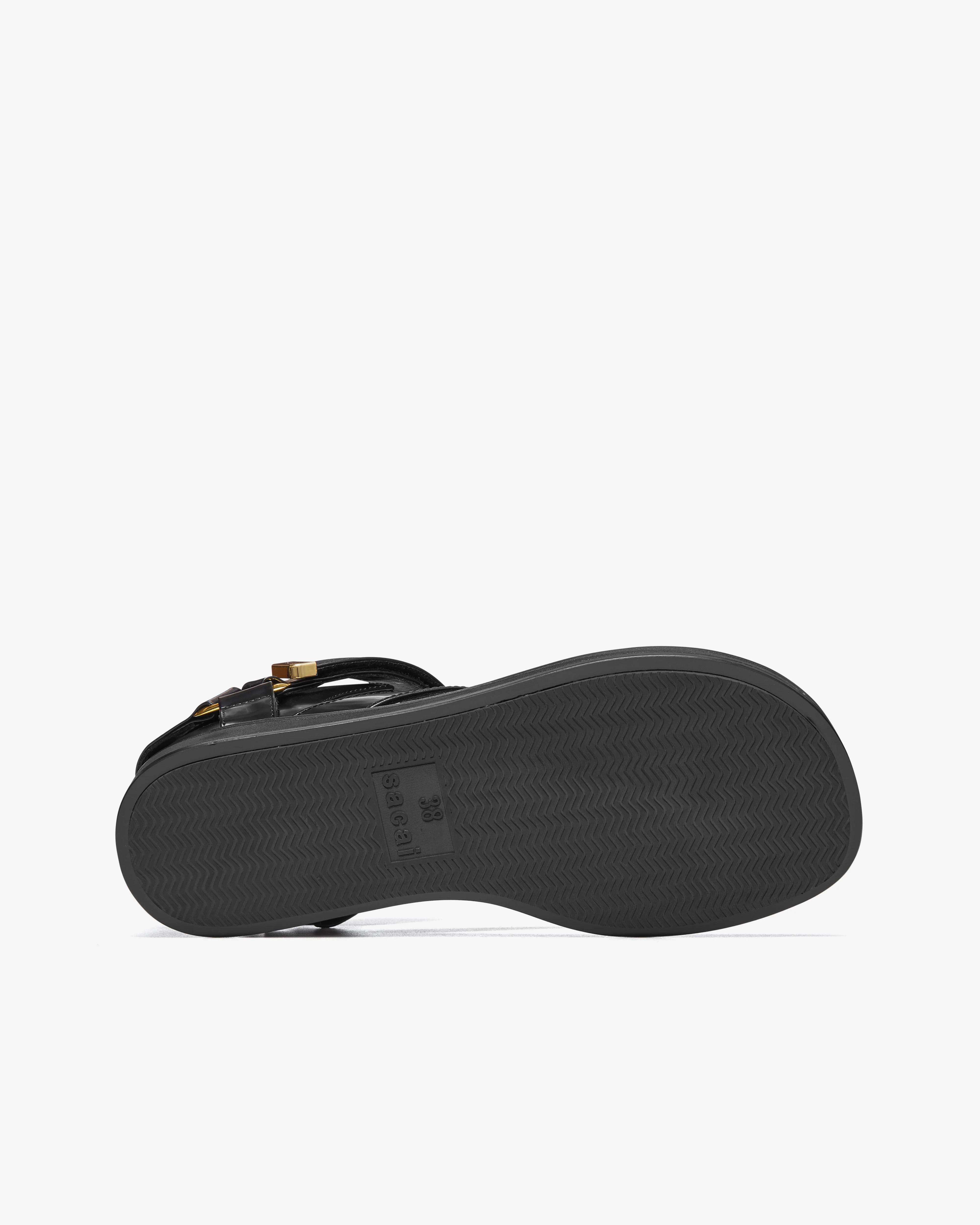 Sacai - Women's Belted Flip Flops - (Black) - Image 5