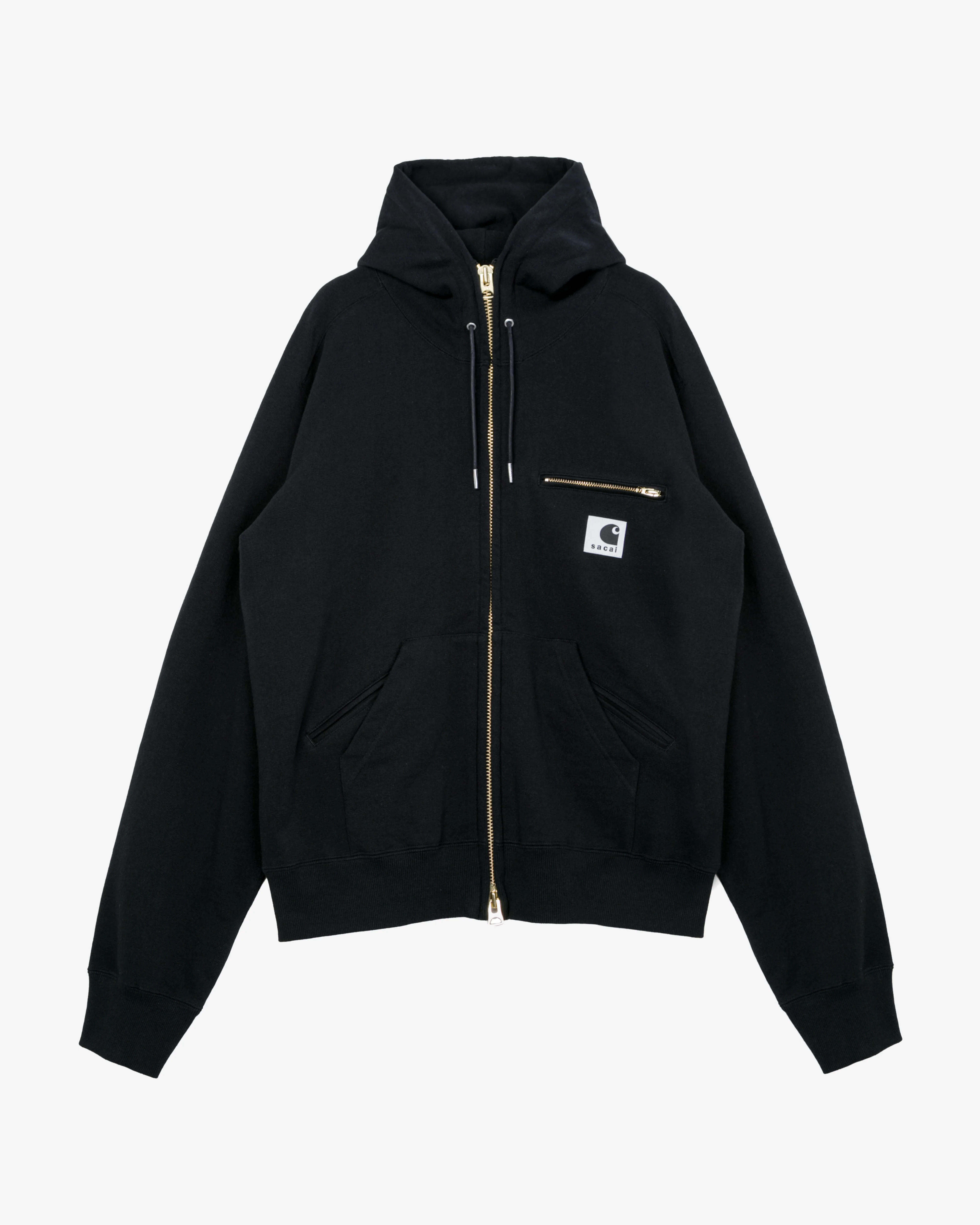 Sacai - Men's Carhartt WIP Cotton Jersey Hoodie - (Black)