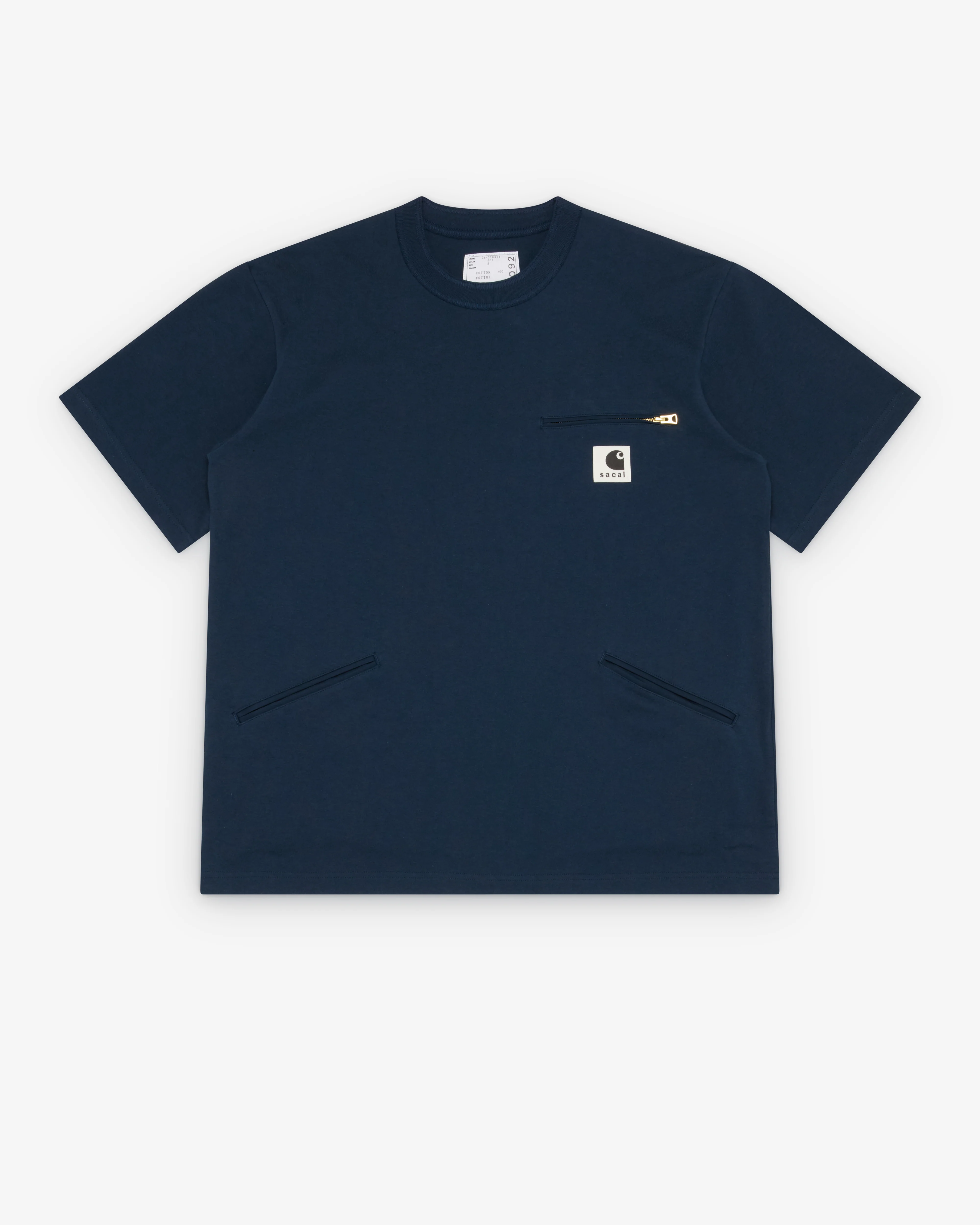 Sacai - Men's Carhartt WIP Cotton Jersey T-Shirt - (Navy)
