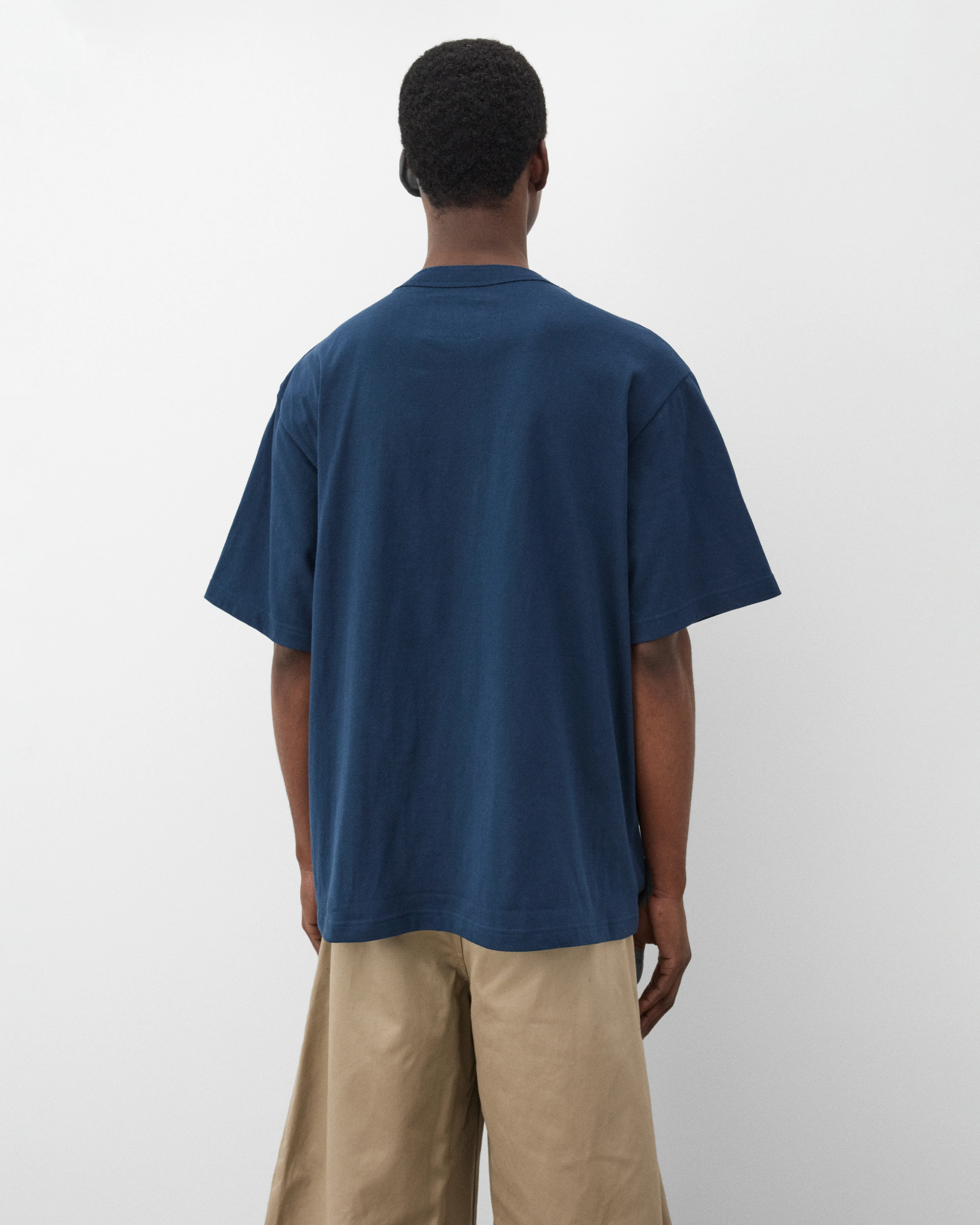 Sacai - Men's Carhartt WIP Cotton Jersey T-Shirt - (Navy) - Image 5