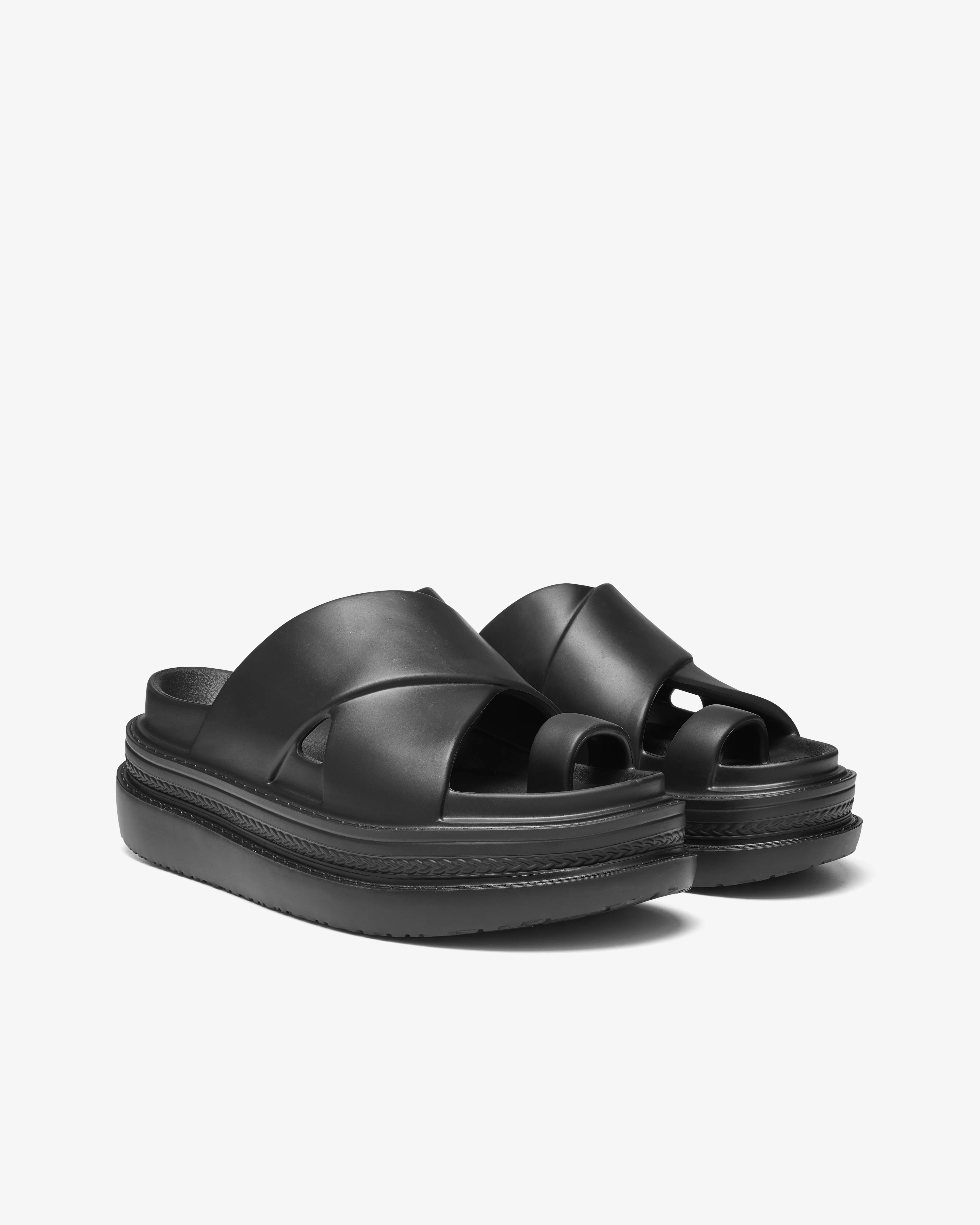 Sacai - Foam Multiple Sole Sandals - (Black) - Image 4