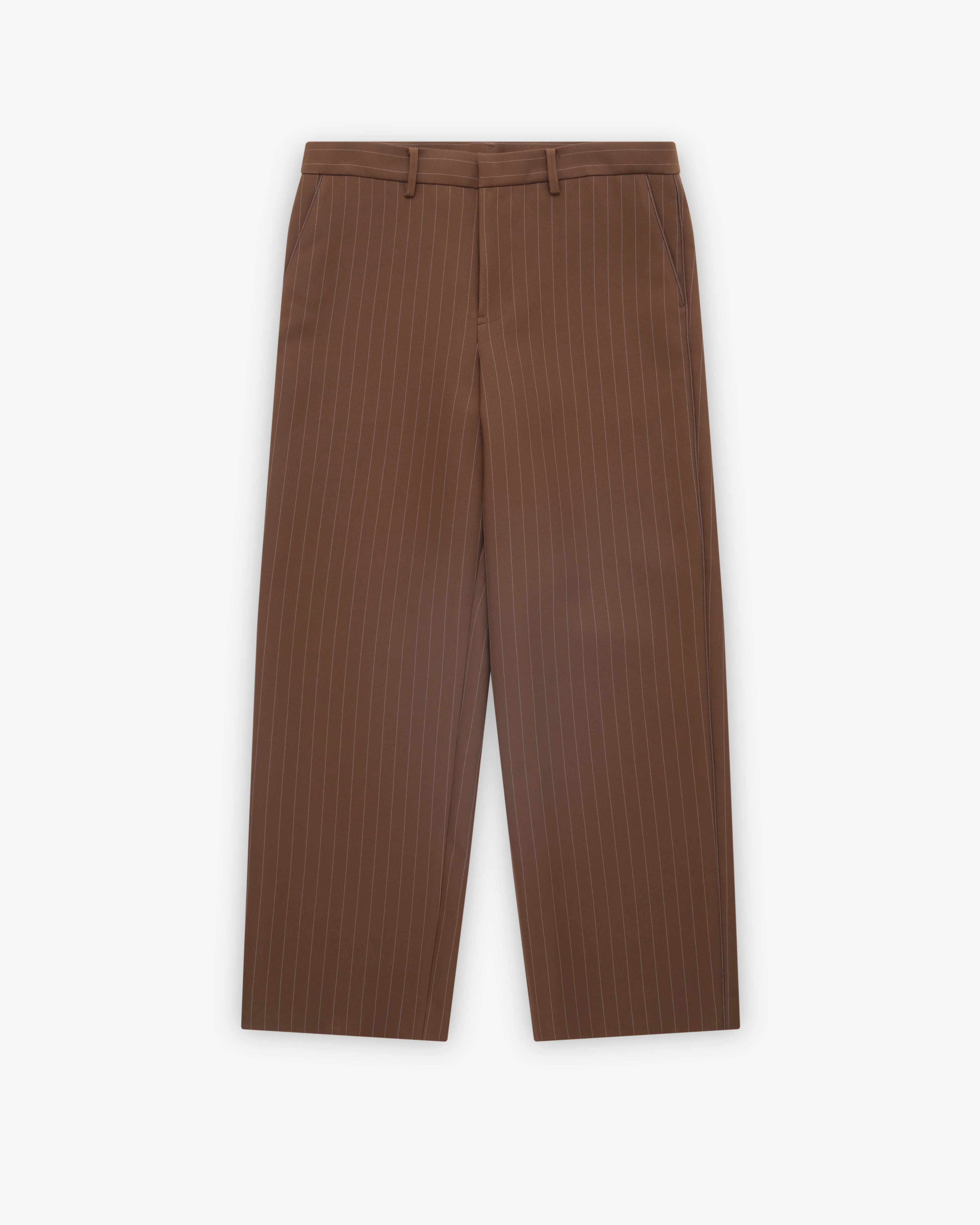 Sacai - Men's Matelasse Twill Pants - (Brown Stripe)