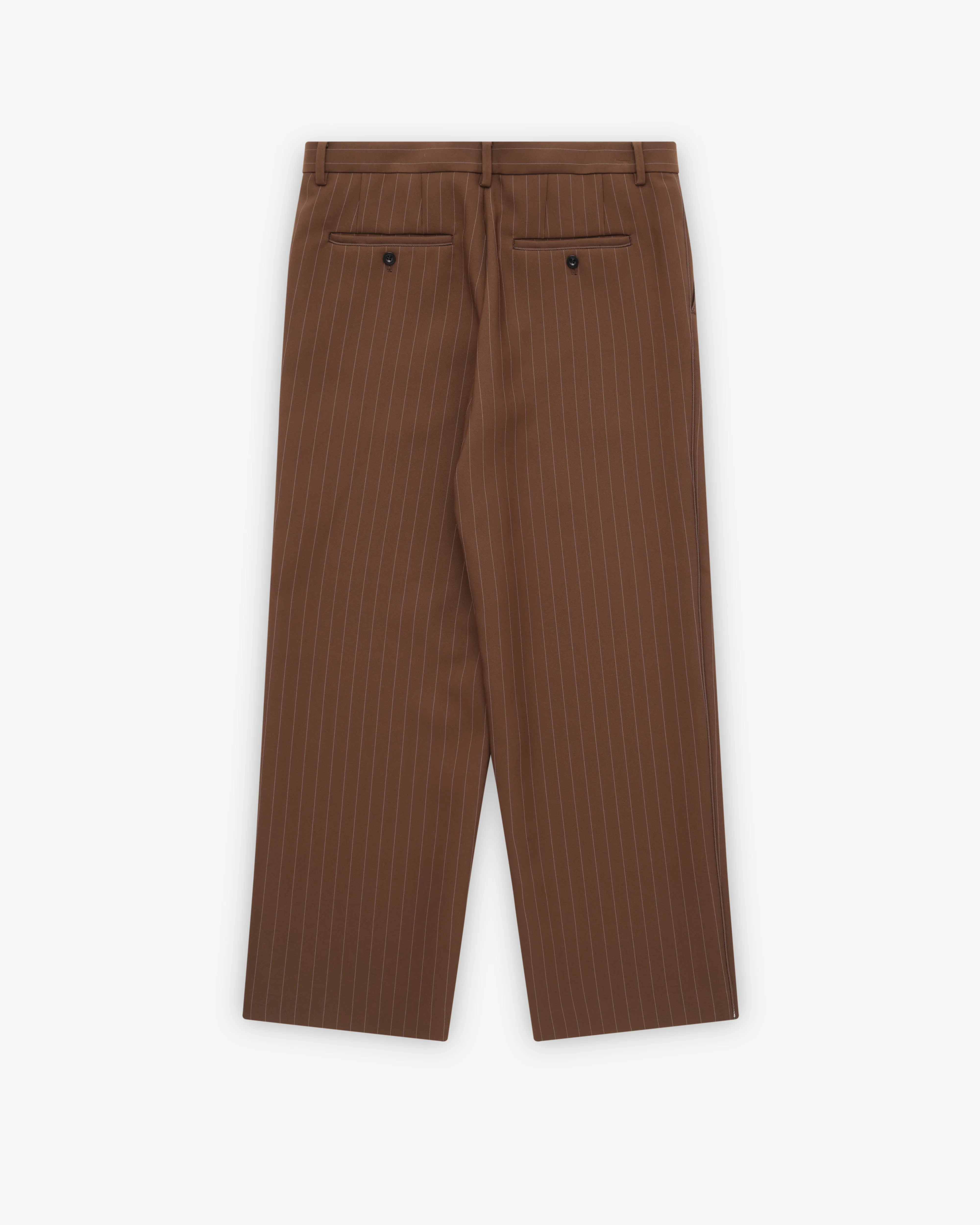 Sacai - Men's Matelasse Twill Pants - (Brown Stripe) - Image 2