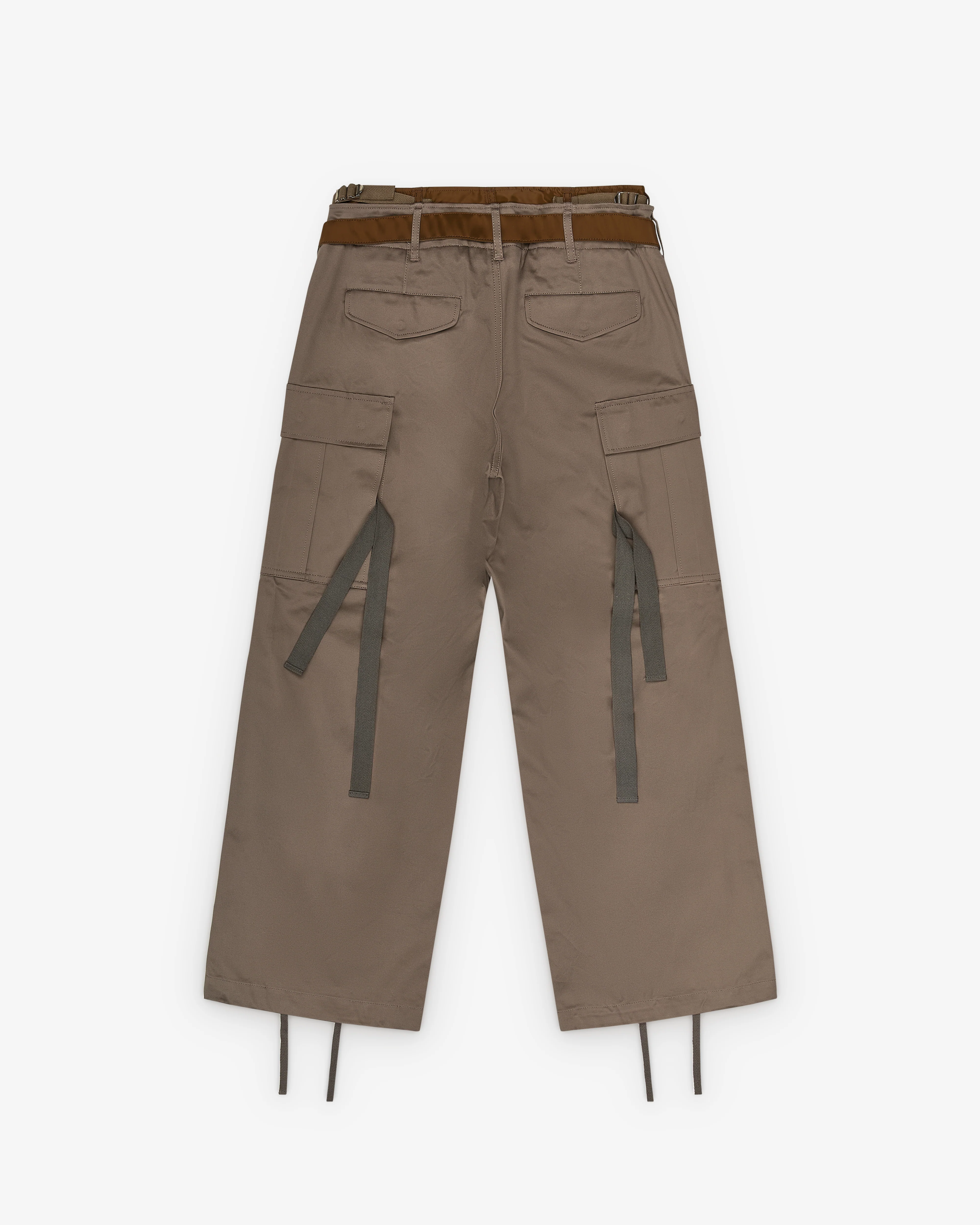 Sacai - Men's Nylon Twill Pants - (Gray) - Image 2