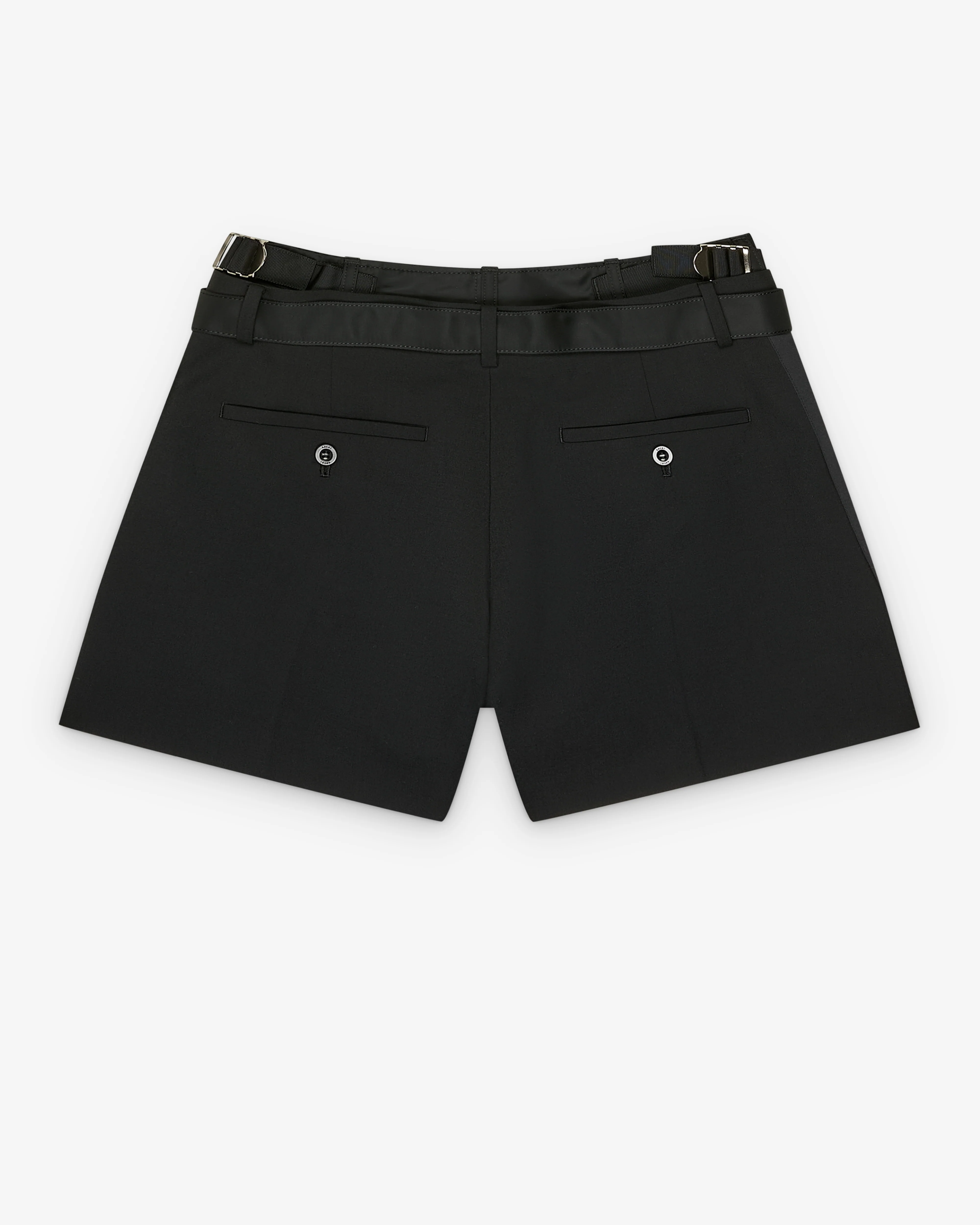 Sacai - Women's Nylon Twill Shorts - (Black) - Image 2