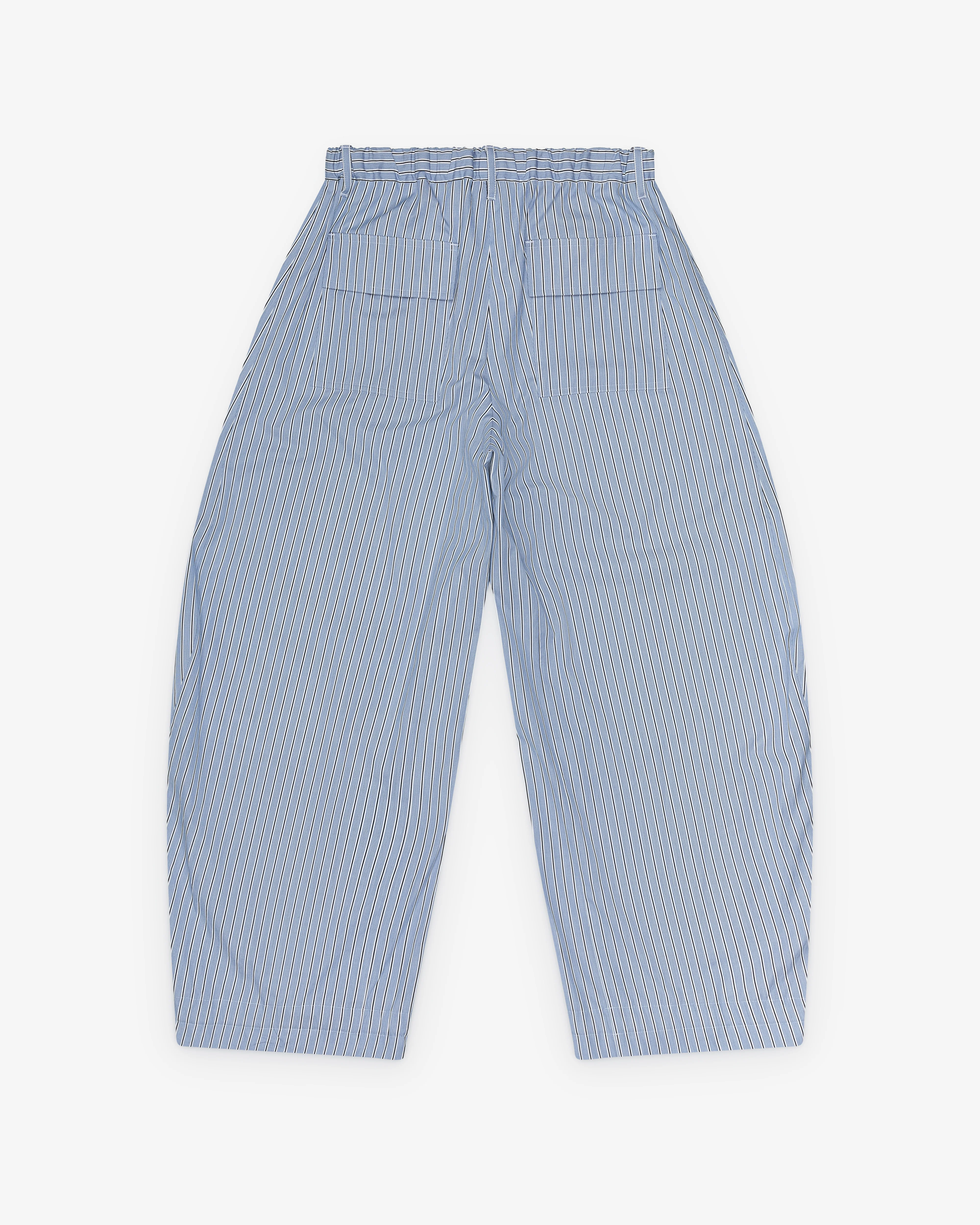 sacai - Men's Poplin Pants - (Light Blue Stripe) - Image 2