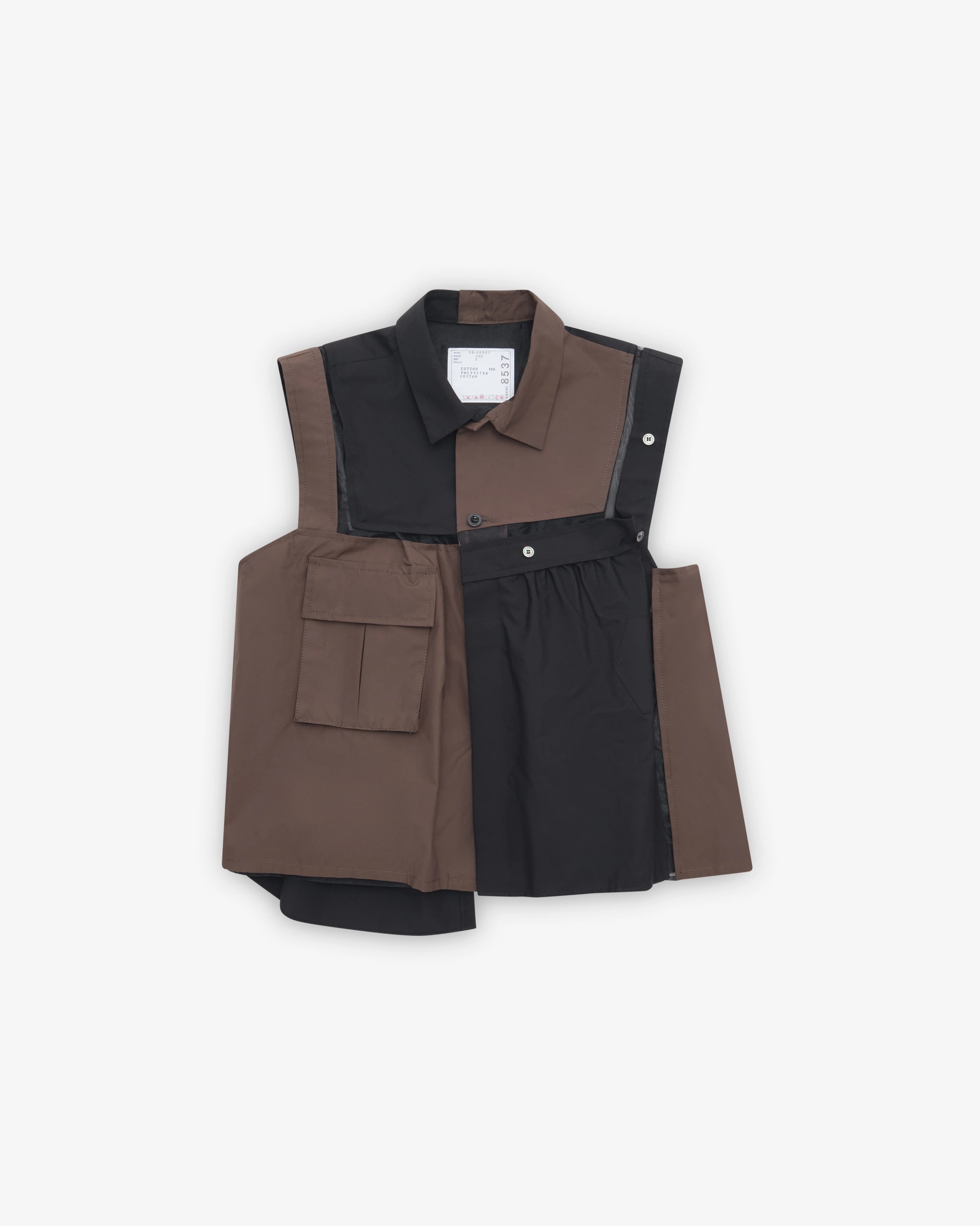 Sacai - Women's Weather Shirt - (Black/Dark Khaki)