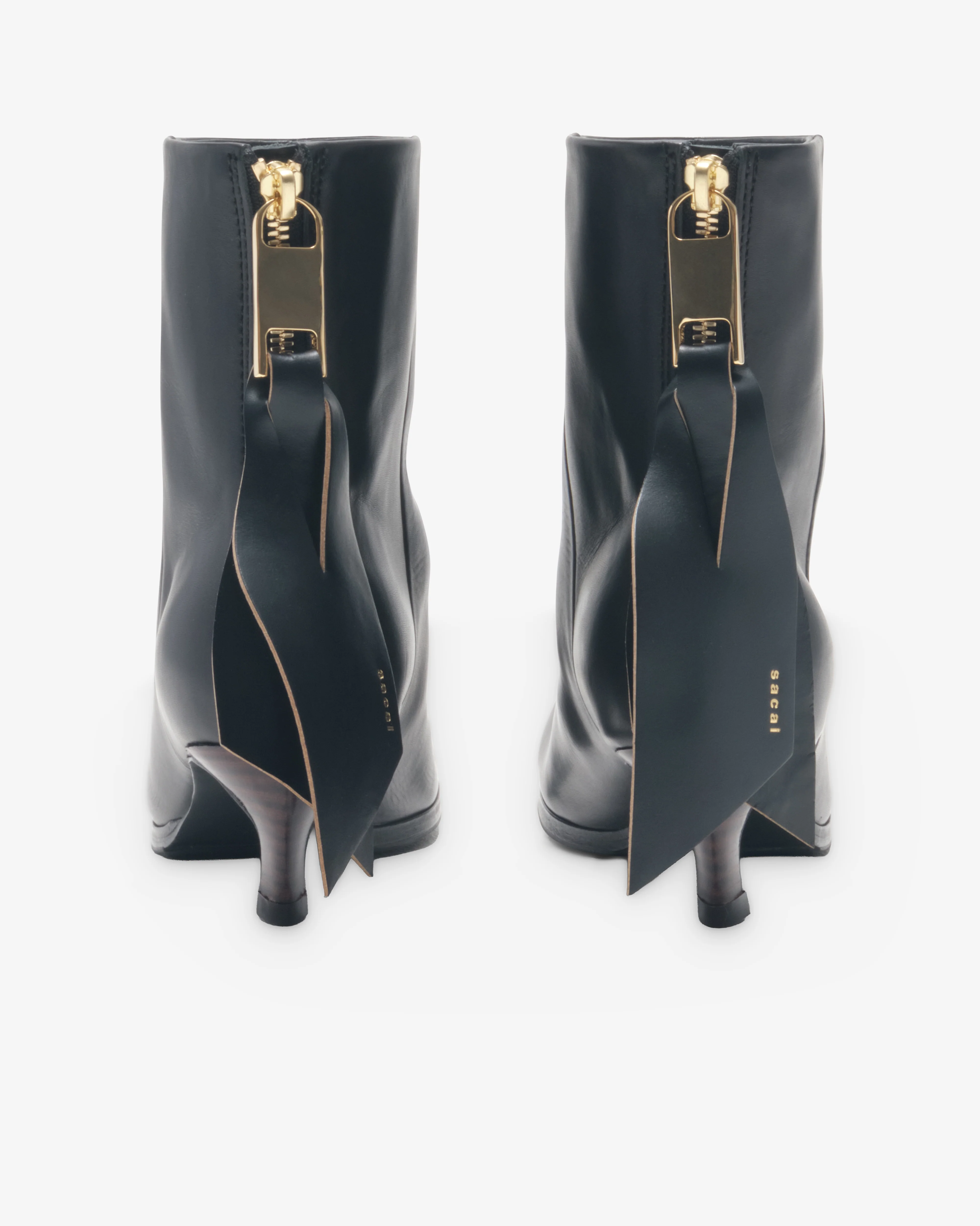 Sacai - Women's Puller Short Boots - (Black) - Image 4