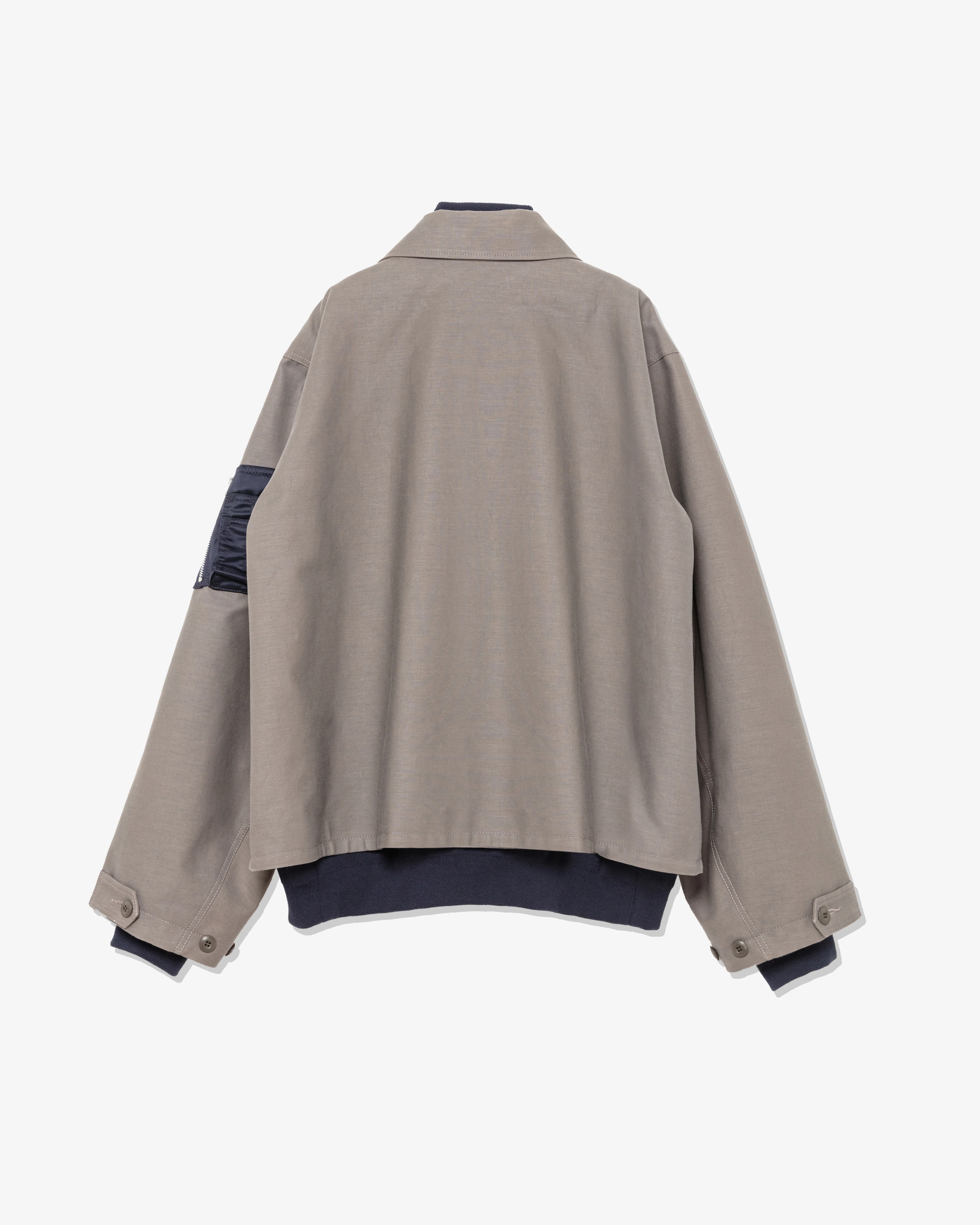 sacai - Men's WTAPS Collared Jacket - (Taupe) - Image 2