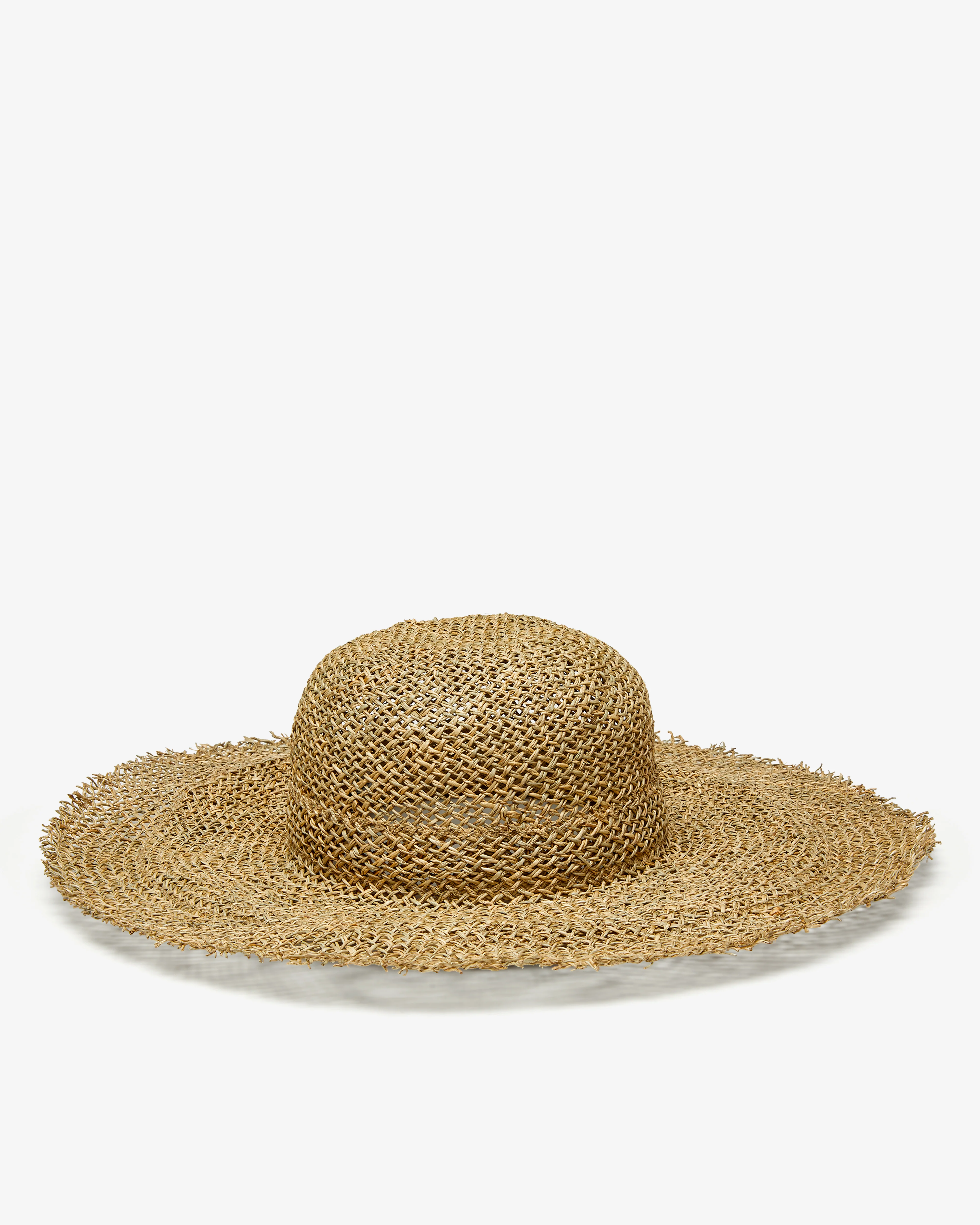 Scha - Women's Traveler Short Unique Woven Hat - (Natural) - Image 2