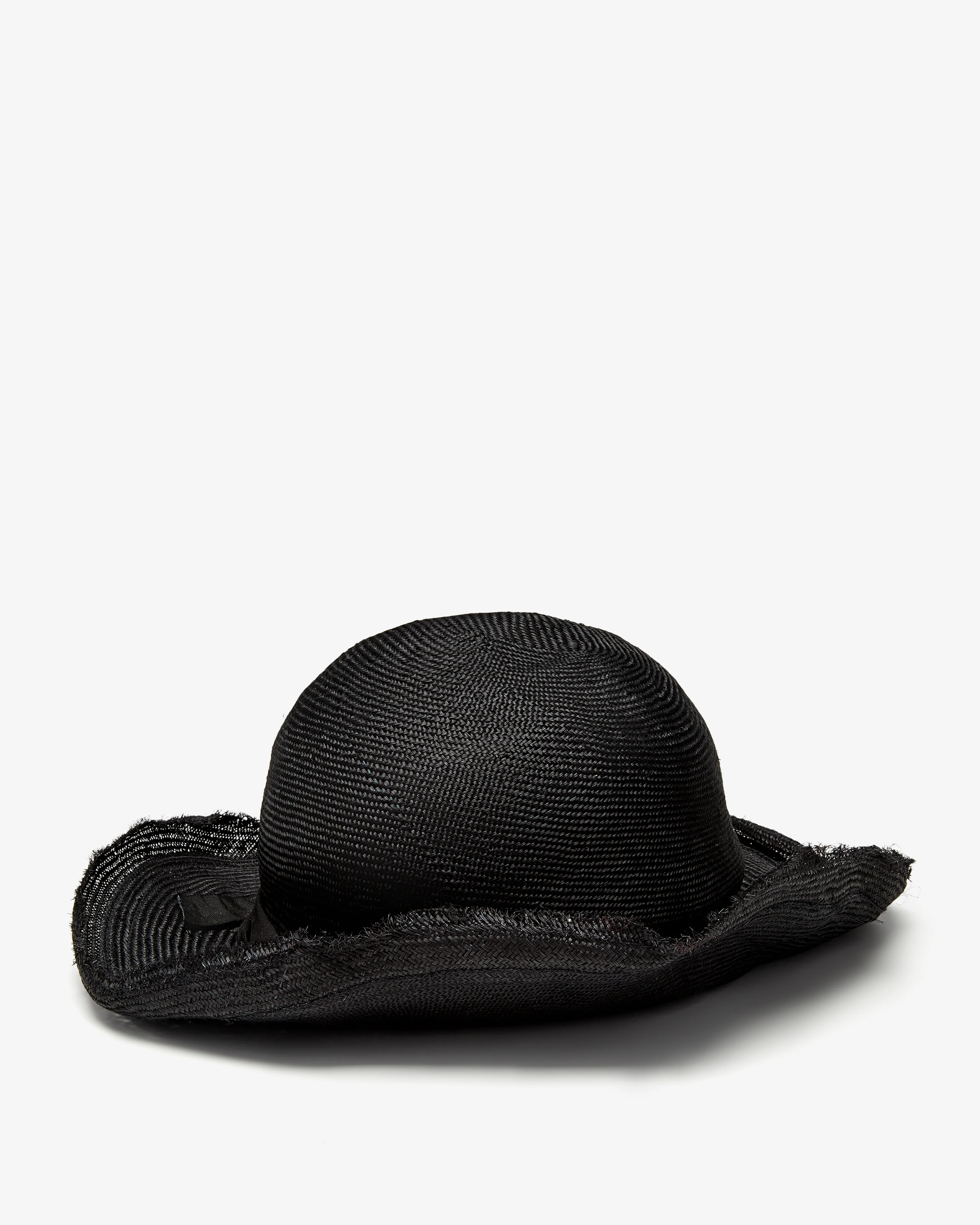 Scha - Women's Traveller Unique Straw Woven Hat - (Black) - Image 3
